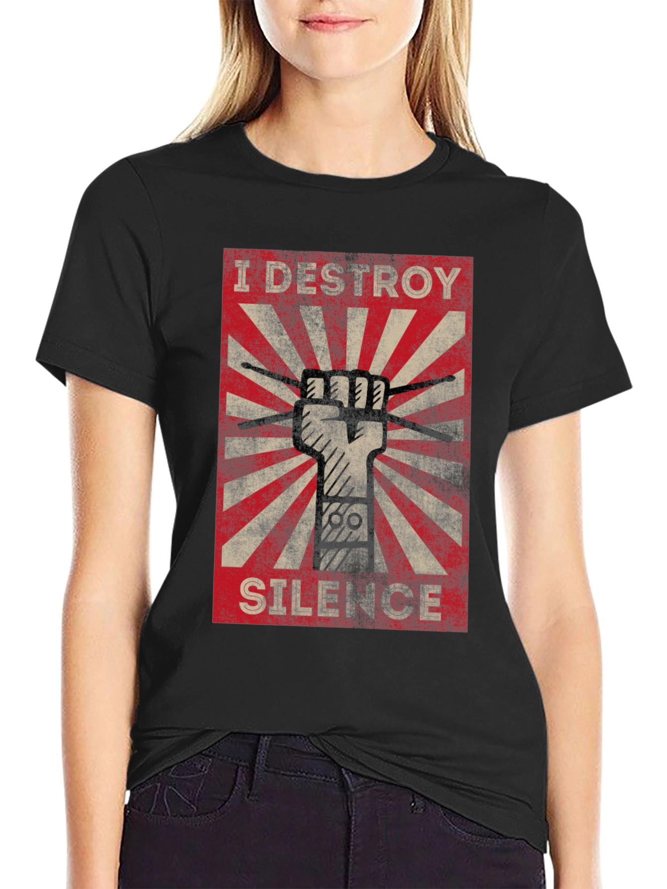 I Destroy Silence T-Shirt - Drummer Tee