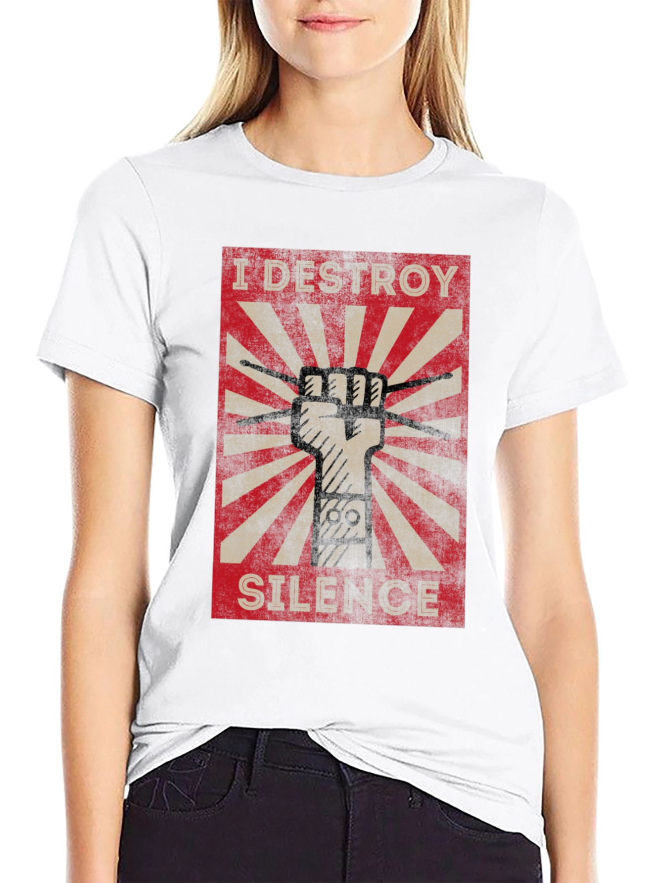I Destroy Silence T-Shirt - Drummer Tee