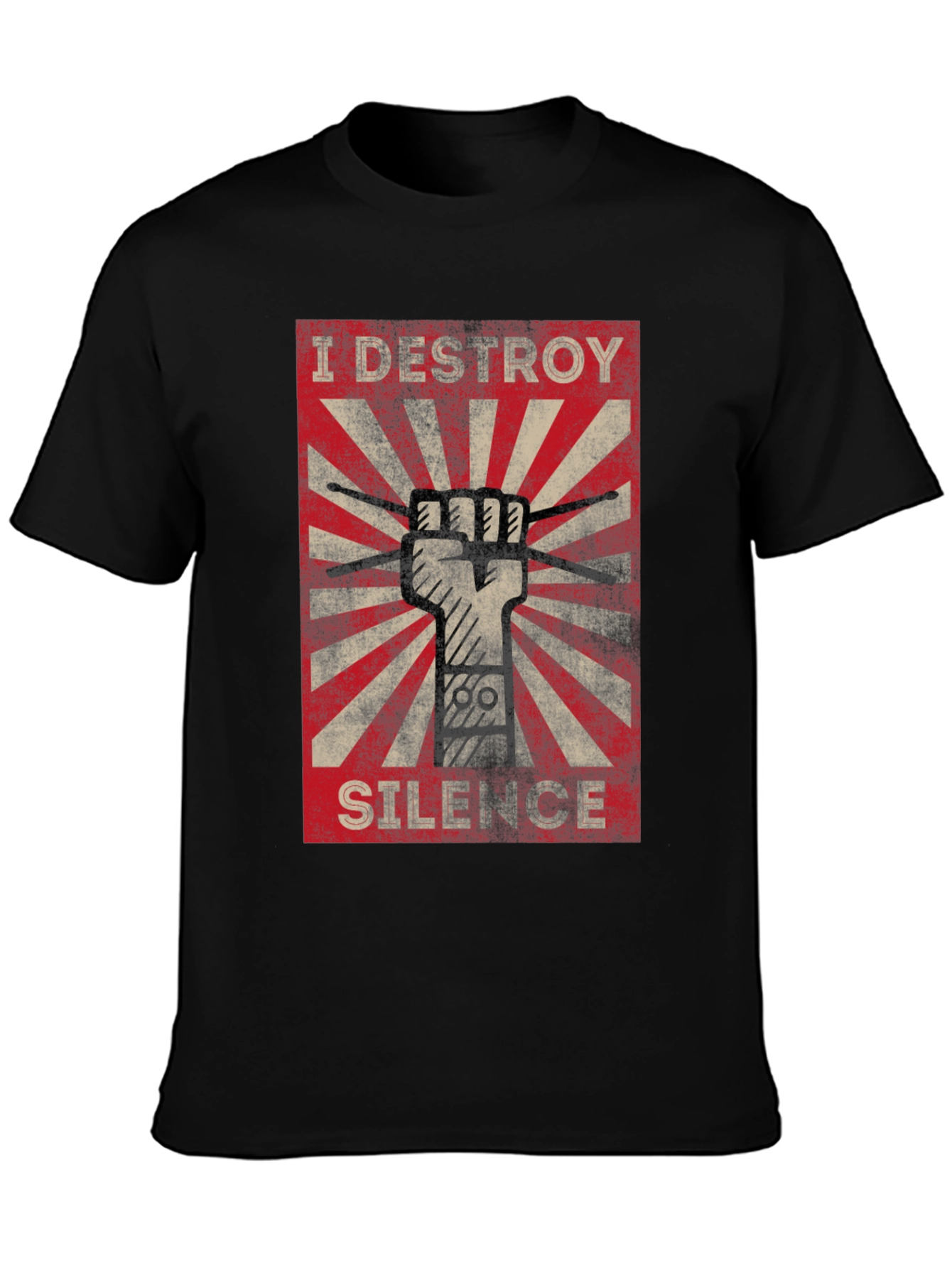 I Destroy Silence T-Shirt - Drummer Tee