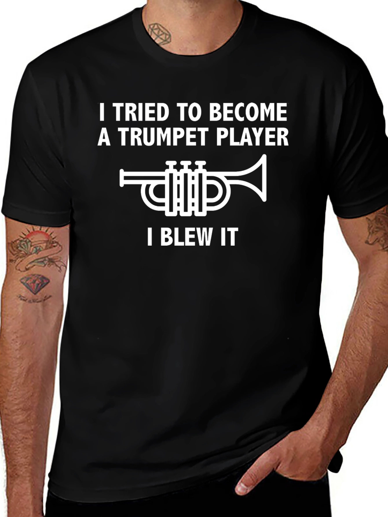 Trumpet Player I Blew It Graphic T-Shirt