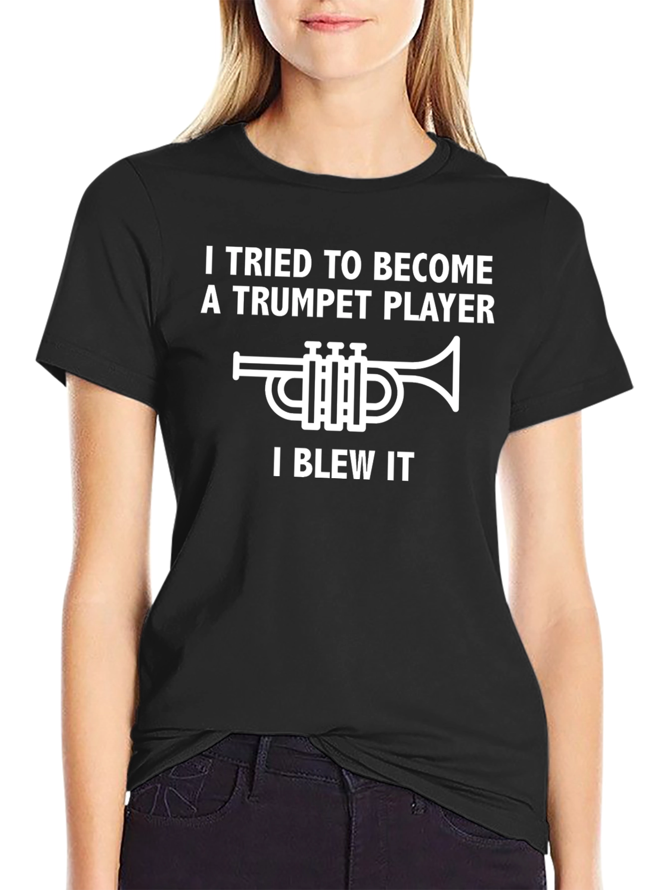 Trumpet Player I Blew It Graphic T-Shirt