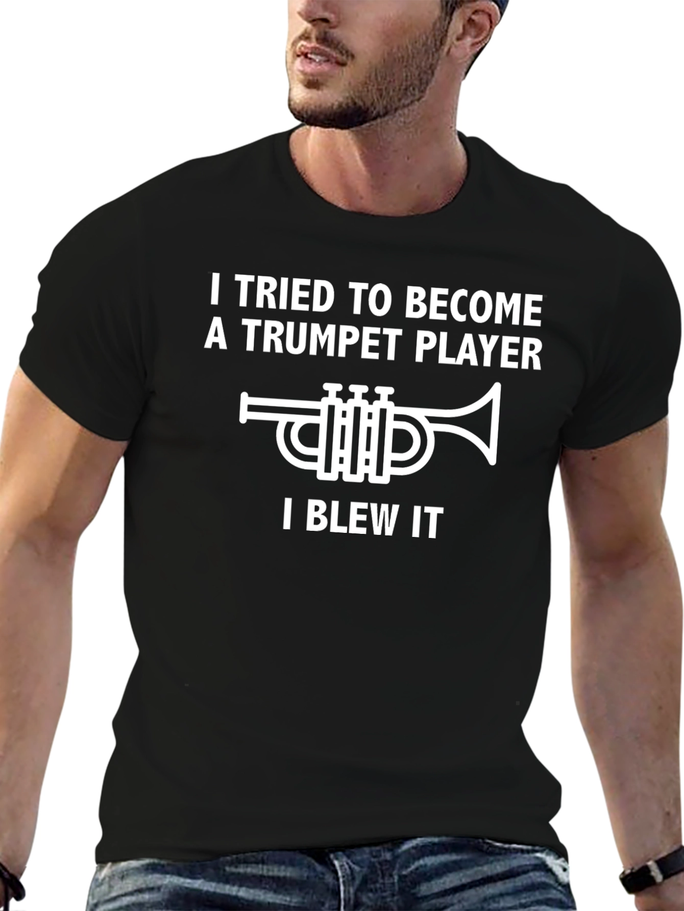 Trumpet Player I Blew It Graphic T-Shirt