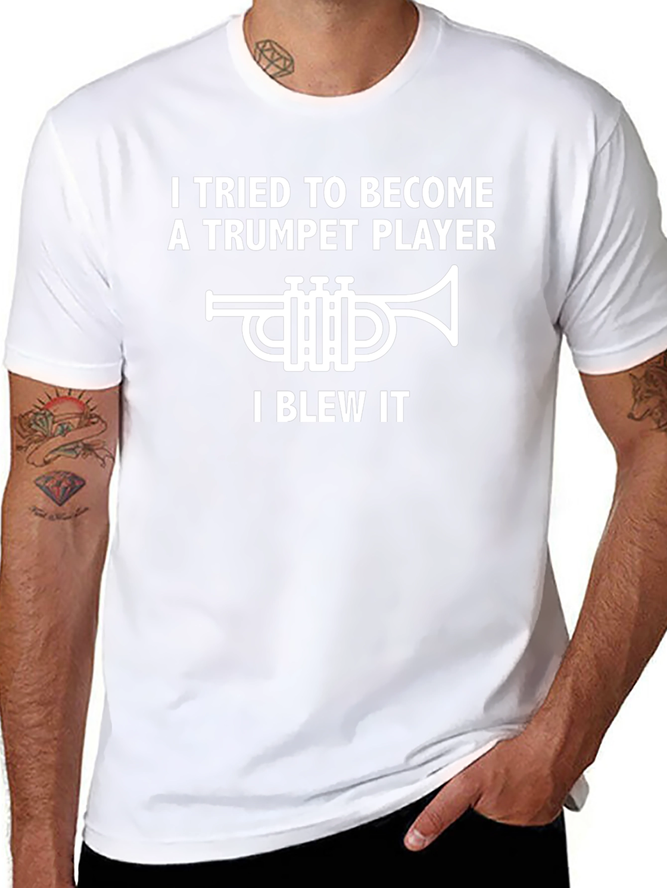 Trumpet Player I Blew It Graphic T-Shirt