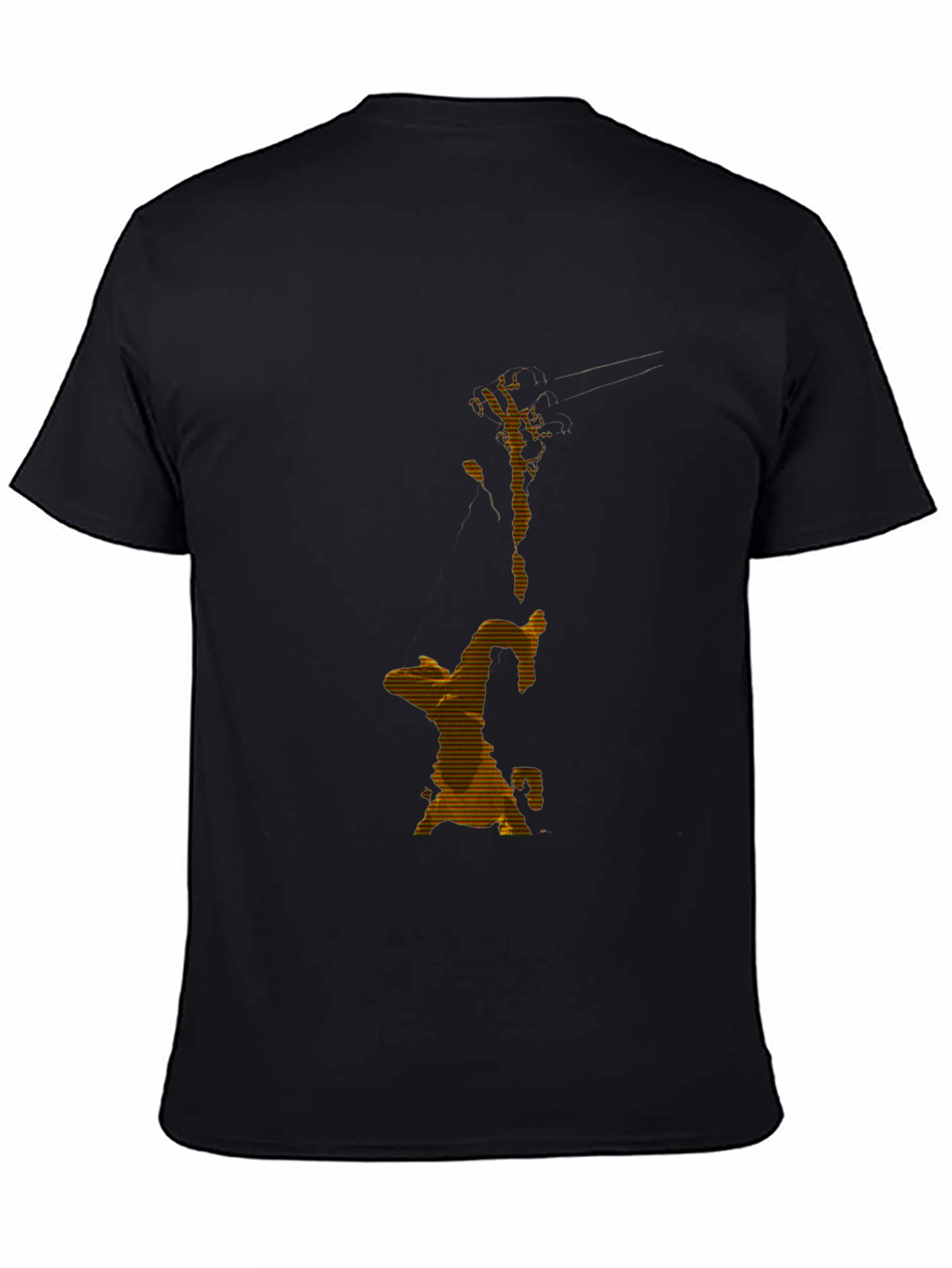 Abstract Art Black T-Shirt