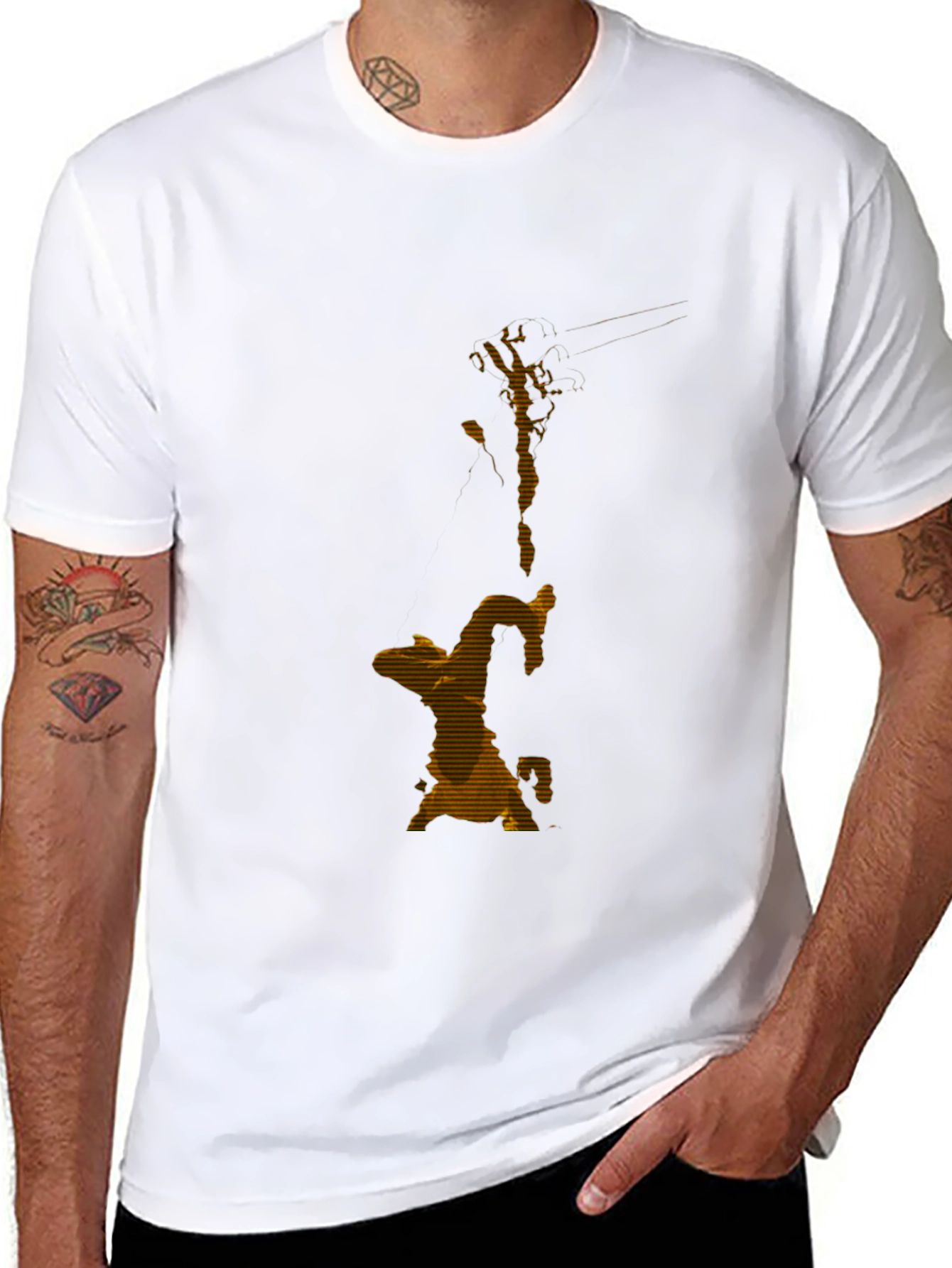 Abstract Art Black T-Shirt