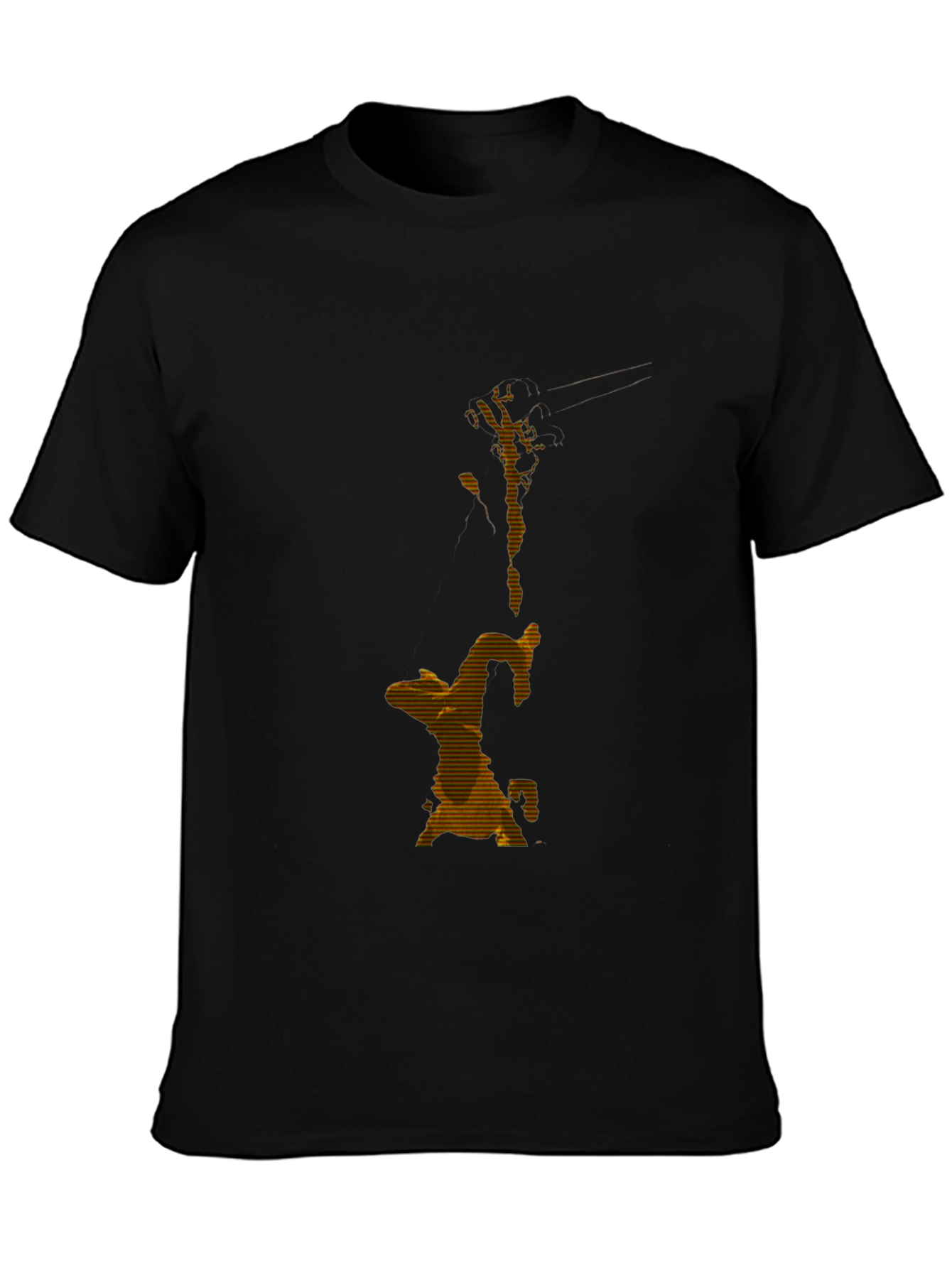 Abstract Art Black T-Shirt