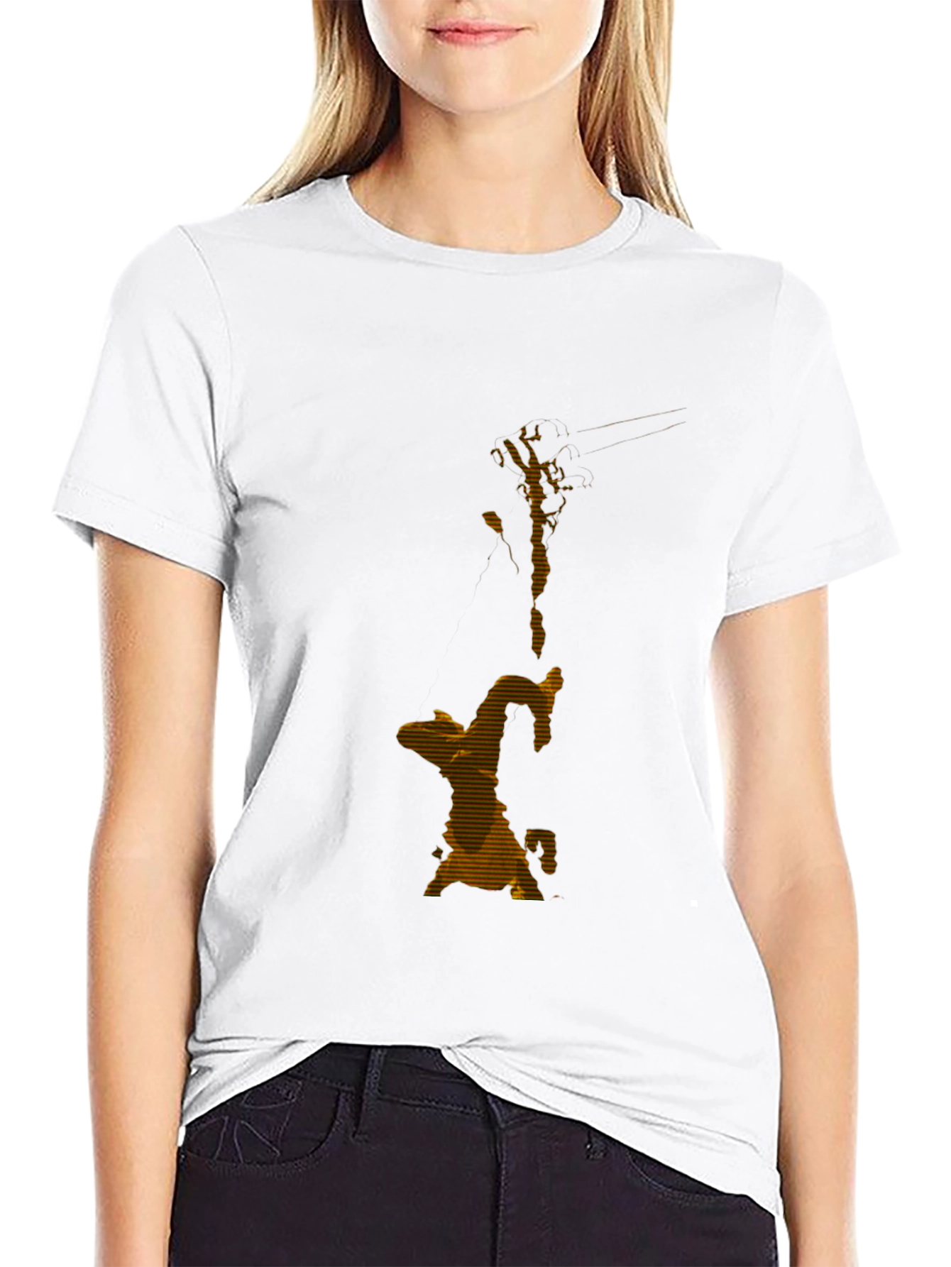 Abstract Art Black T-Shirt