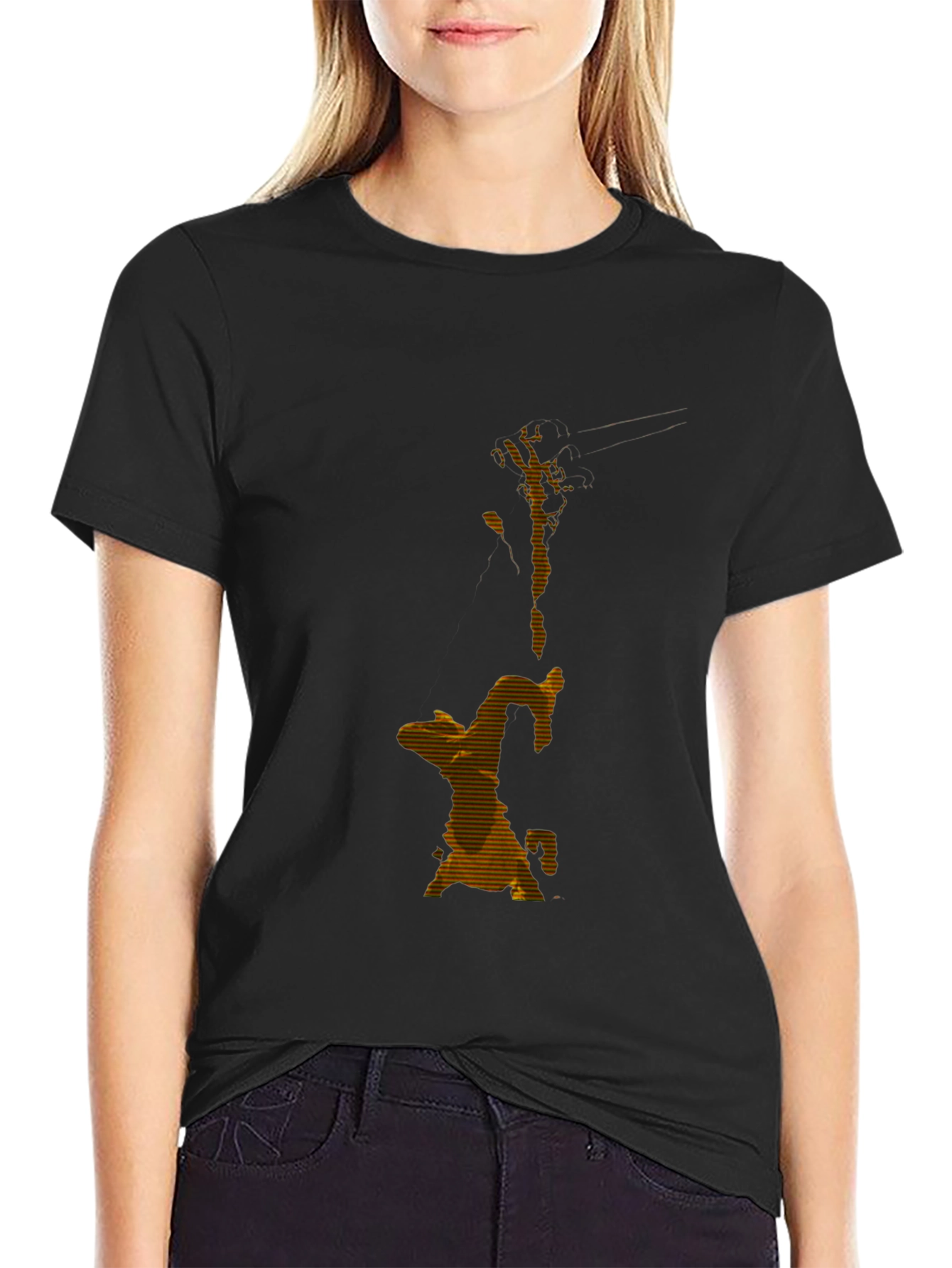 Abstract Art Black T-Shirt