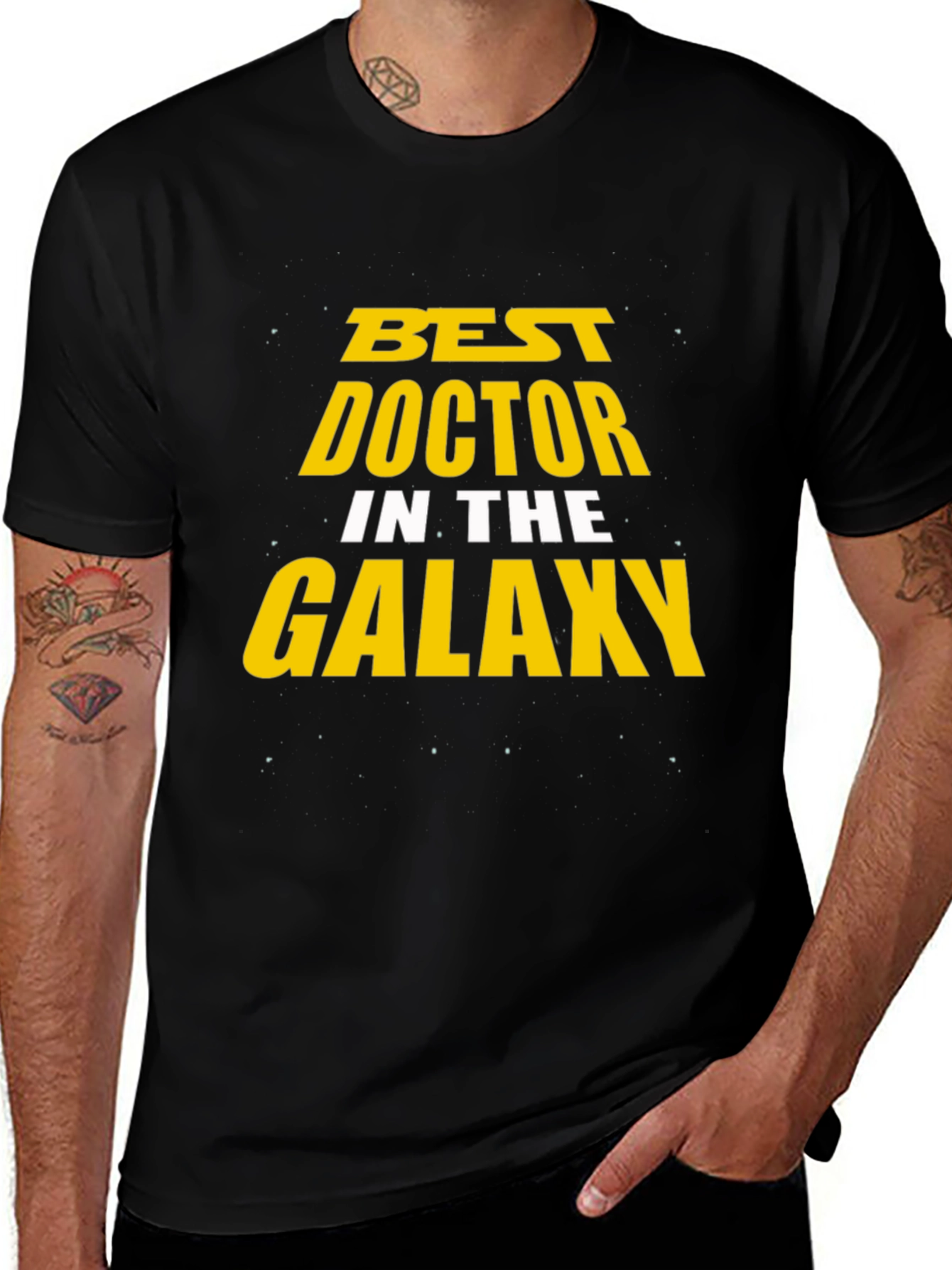 Best Doctor in the Galaxy Black T-Shirt