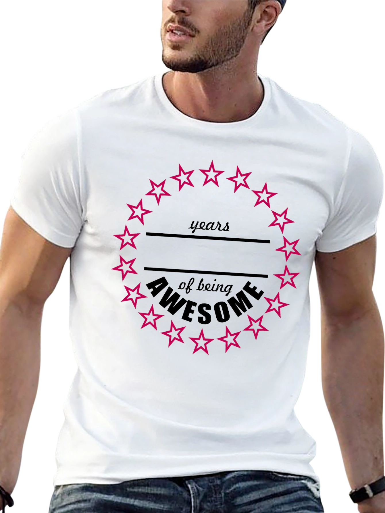 Awesome Years Birthday Star T-Shirt