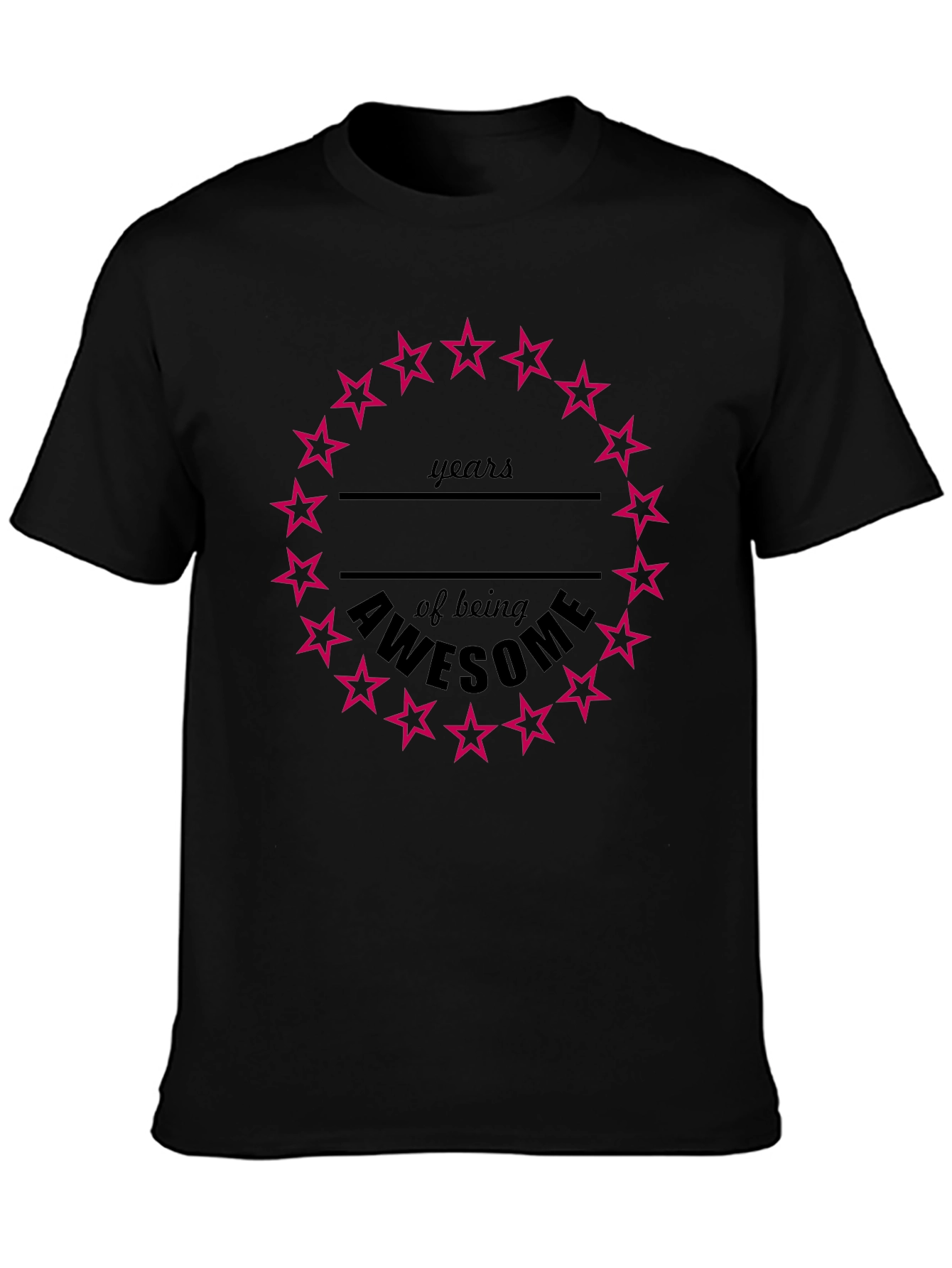 Awesome Years Birthday Star T-Shirt