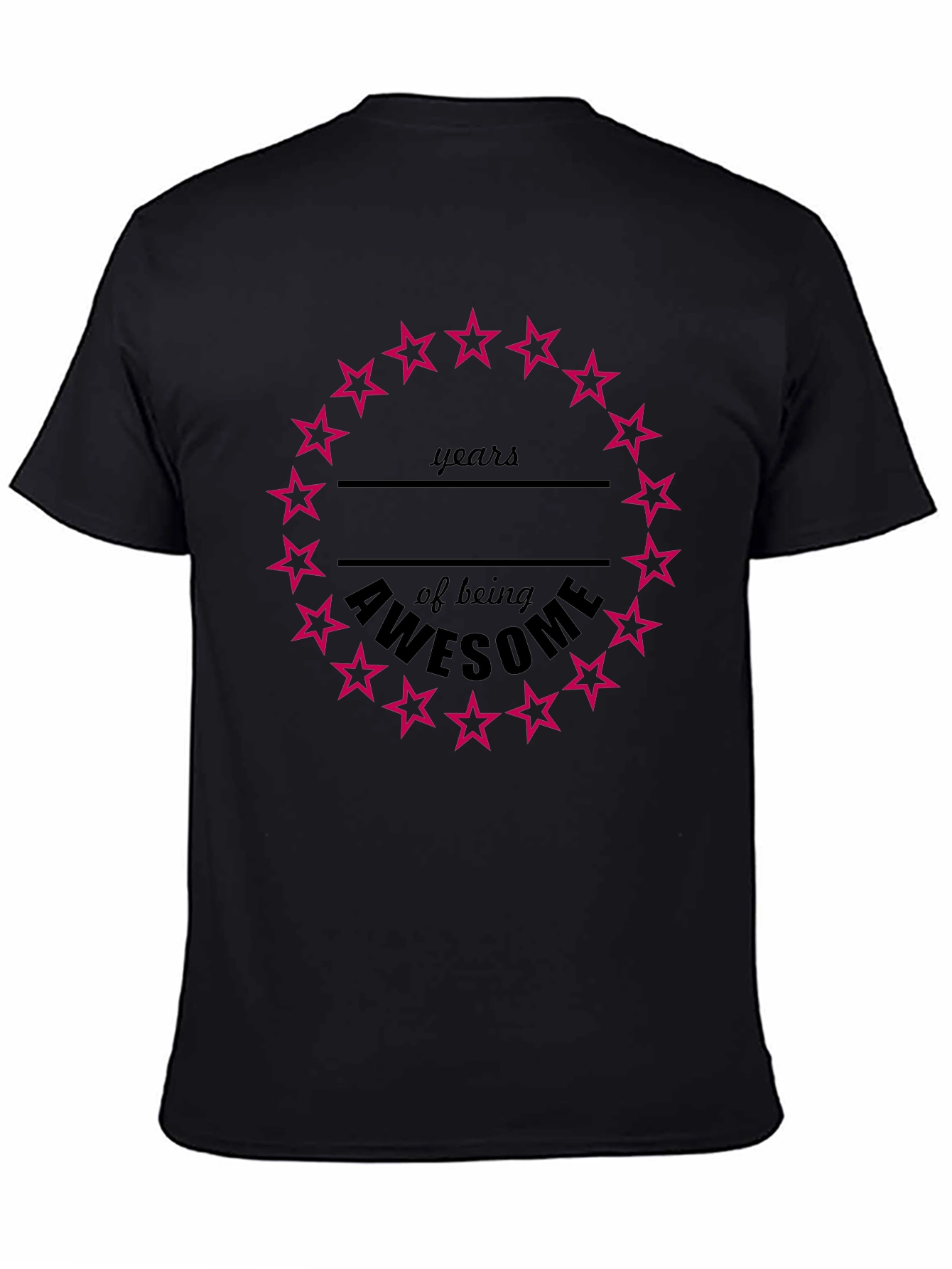 Awesome Years Birthday Star T-Shirt
