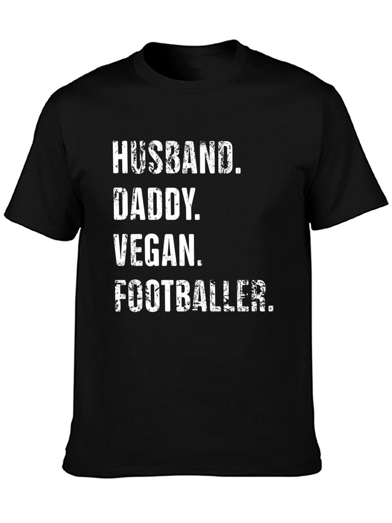Husband Daddy Vegan Footballer T-Shirt