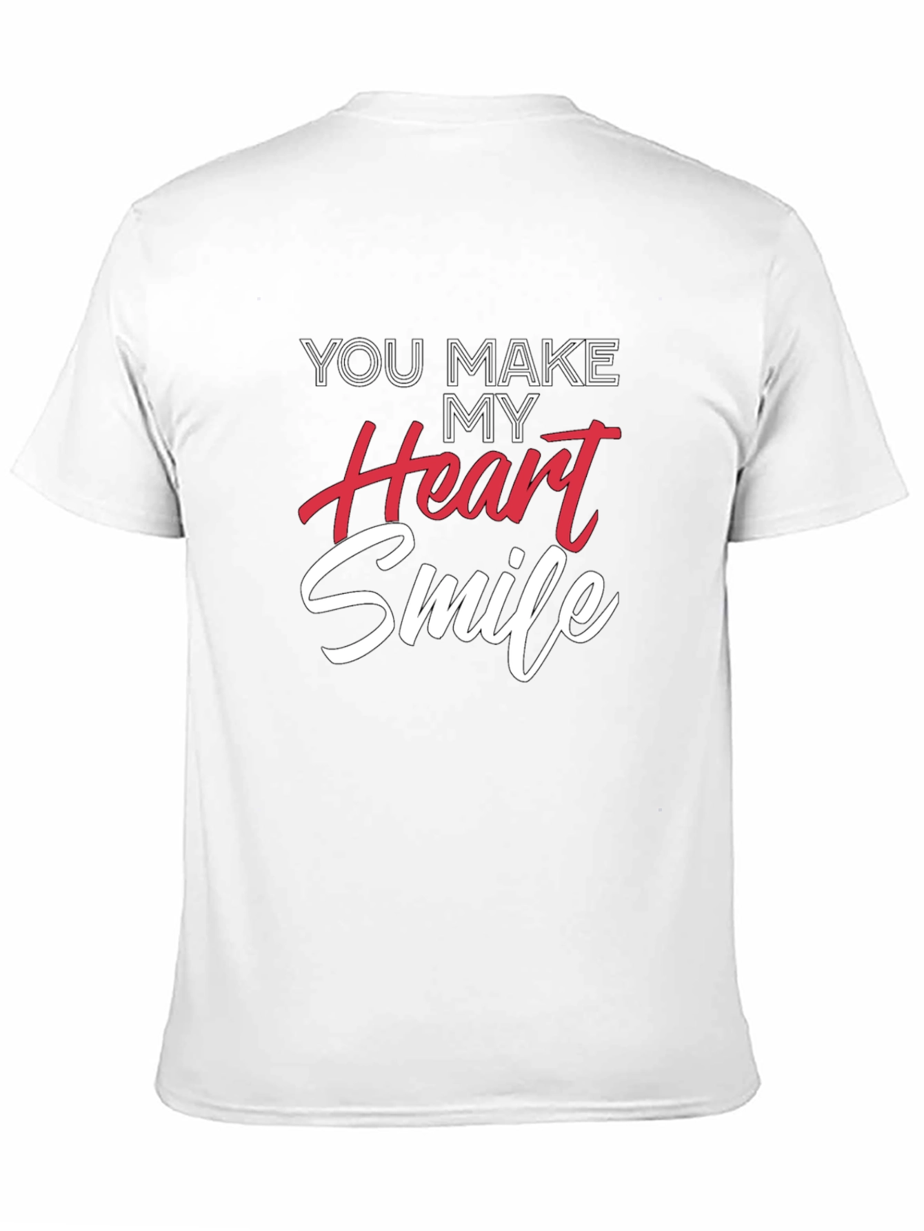 You Make My Heart Smile Graphic Tee - Black