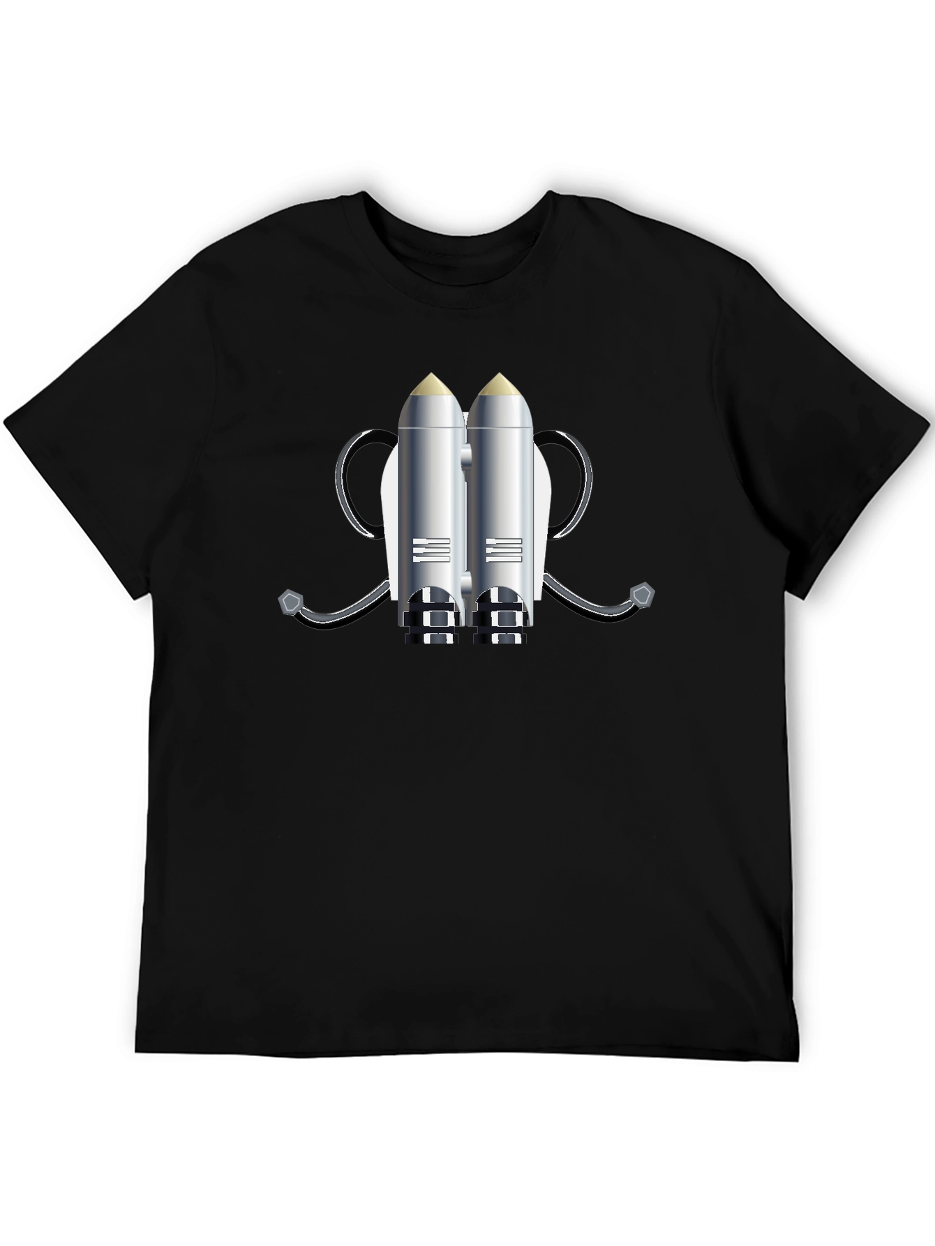 Jet Pack Graphic T-Shirt - Black