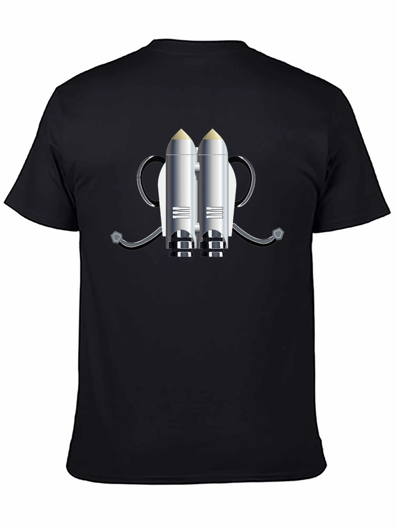 Jet Pack Graphic T-Shirt - Black