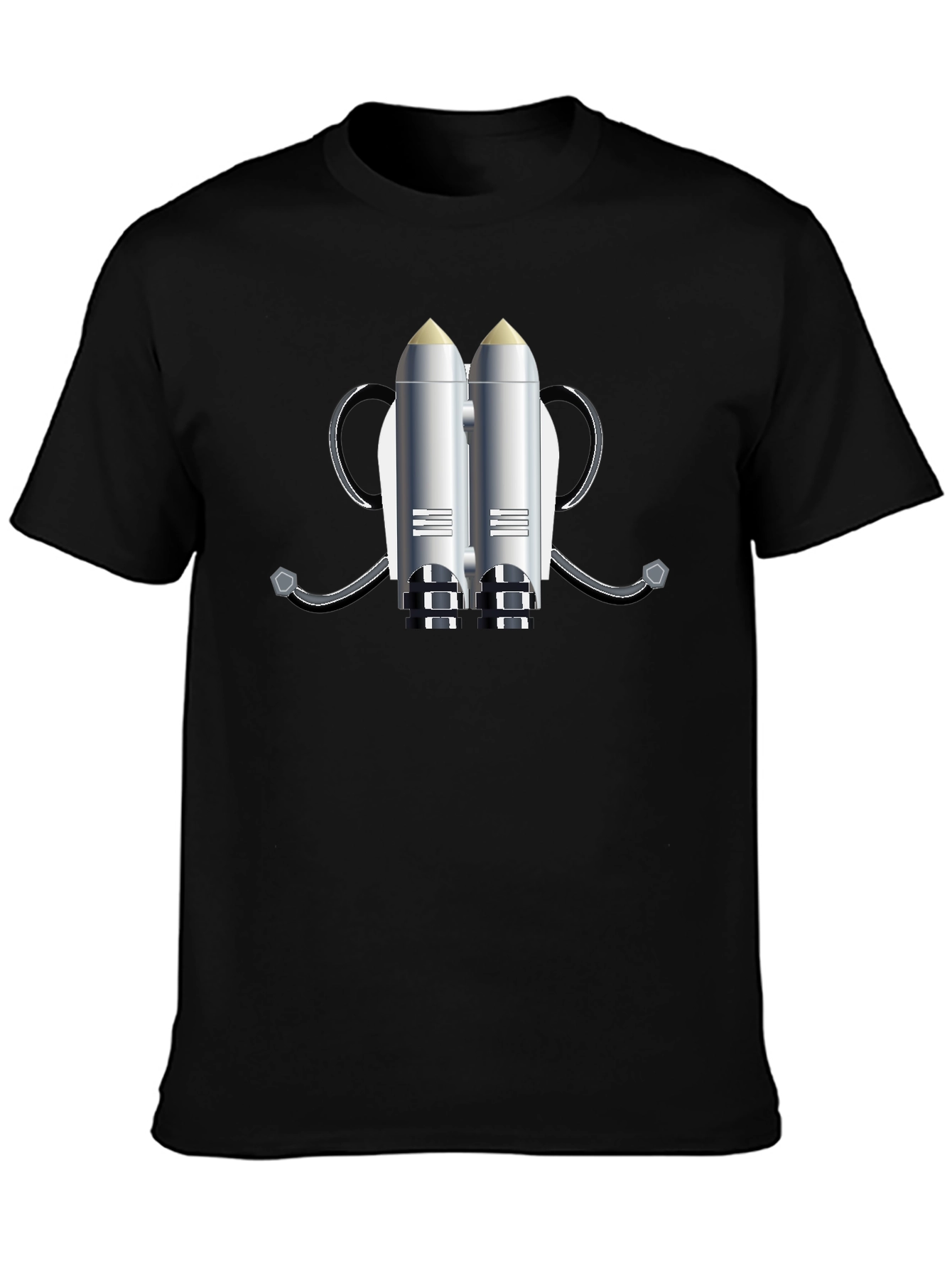 Jet Pack Graphic T-Shirt - Black