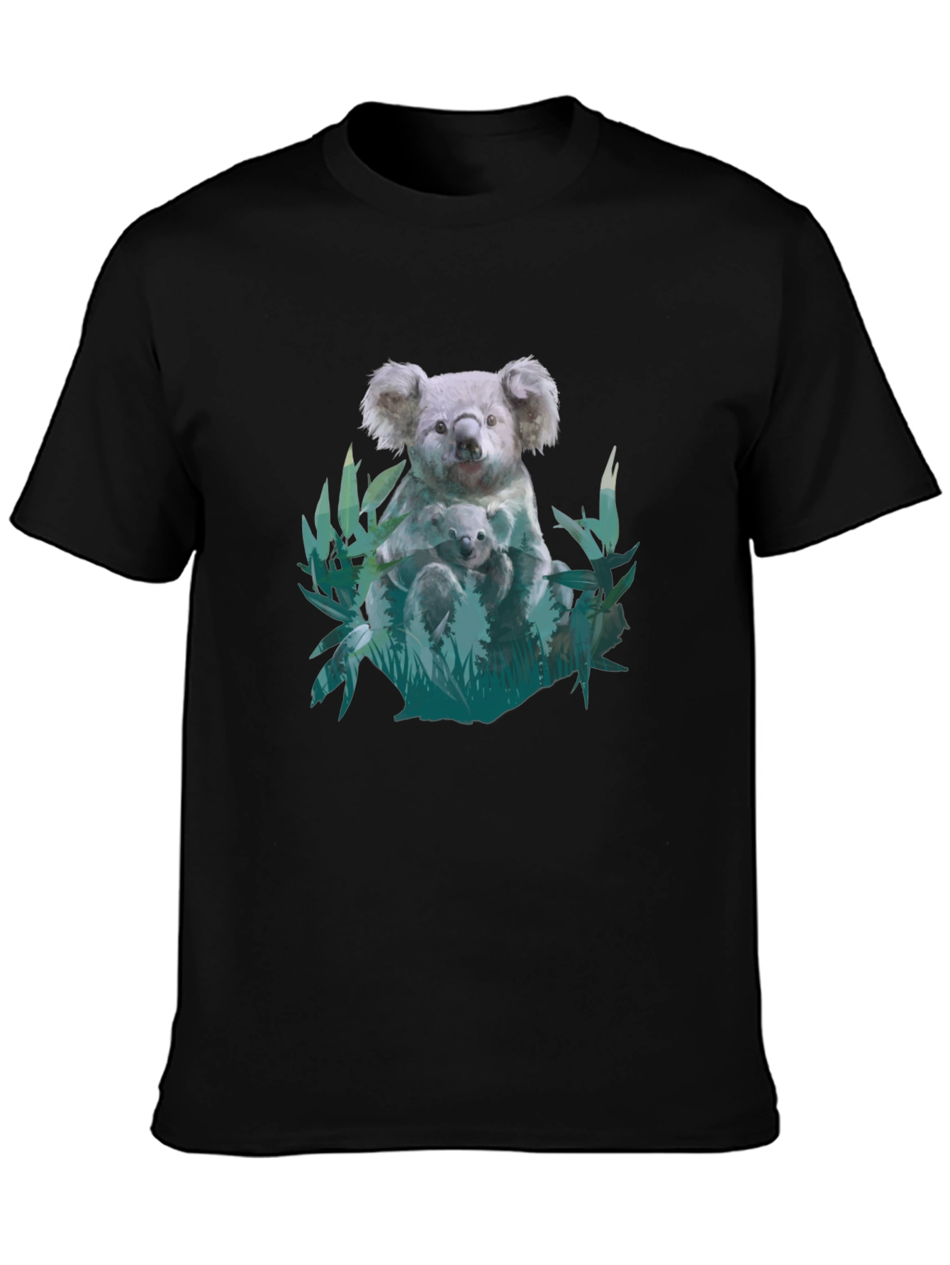 Koala and Baby Graphic Print Tee