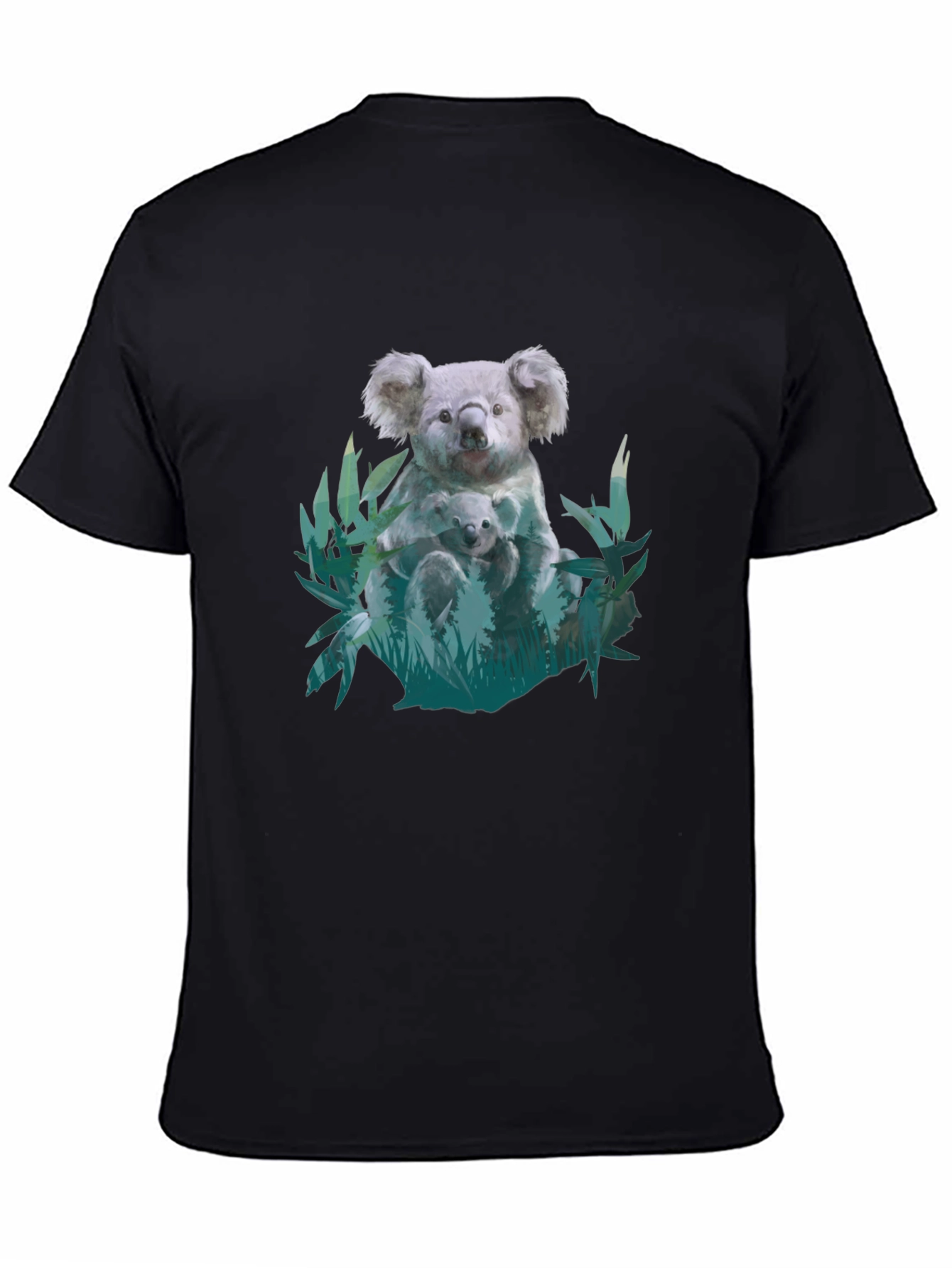 Koala and Baby Graphic Print Tee