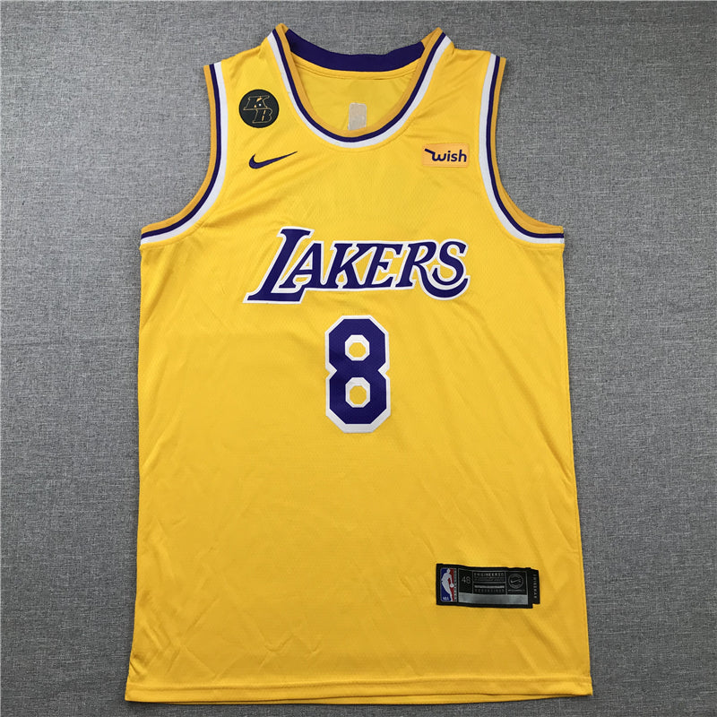 Men's Los Angeles Lakers Kobe Bryant #8 Yellow Swingman Player Jerseys