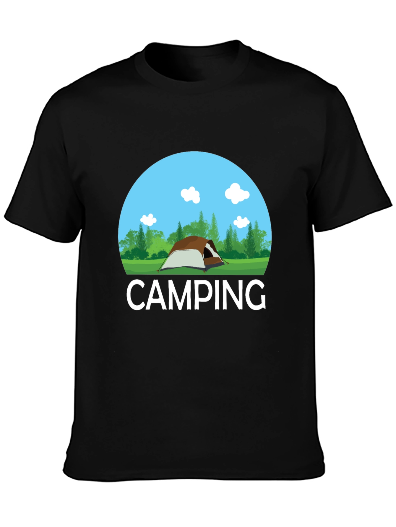 Camping Graphic Tee - Outdoor Adventure Shirt