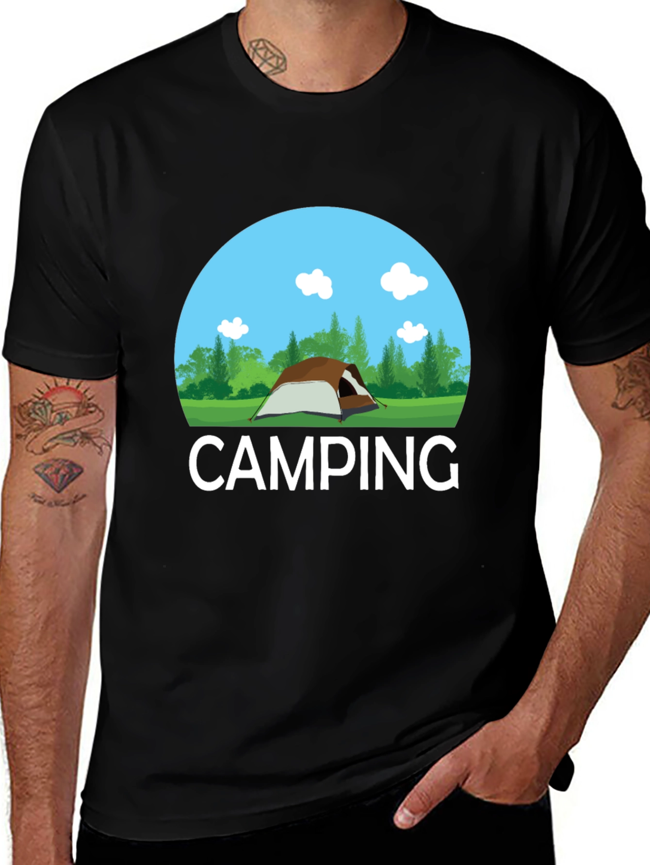 Camping Graphic Tee - Outdoor Adventure Shirt