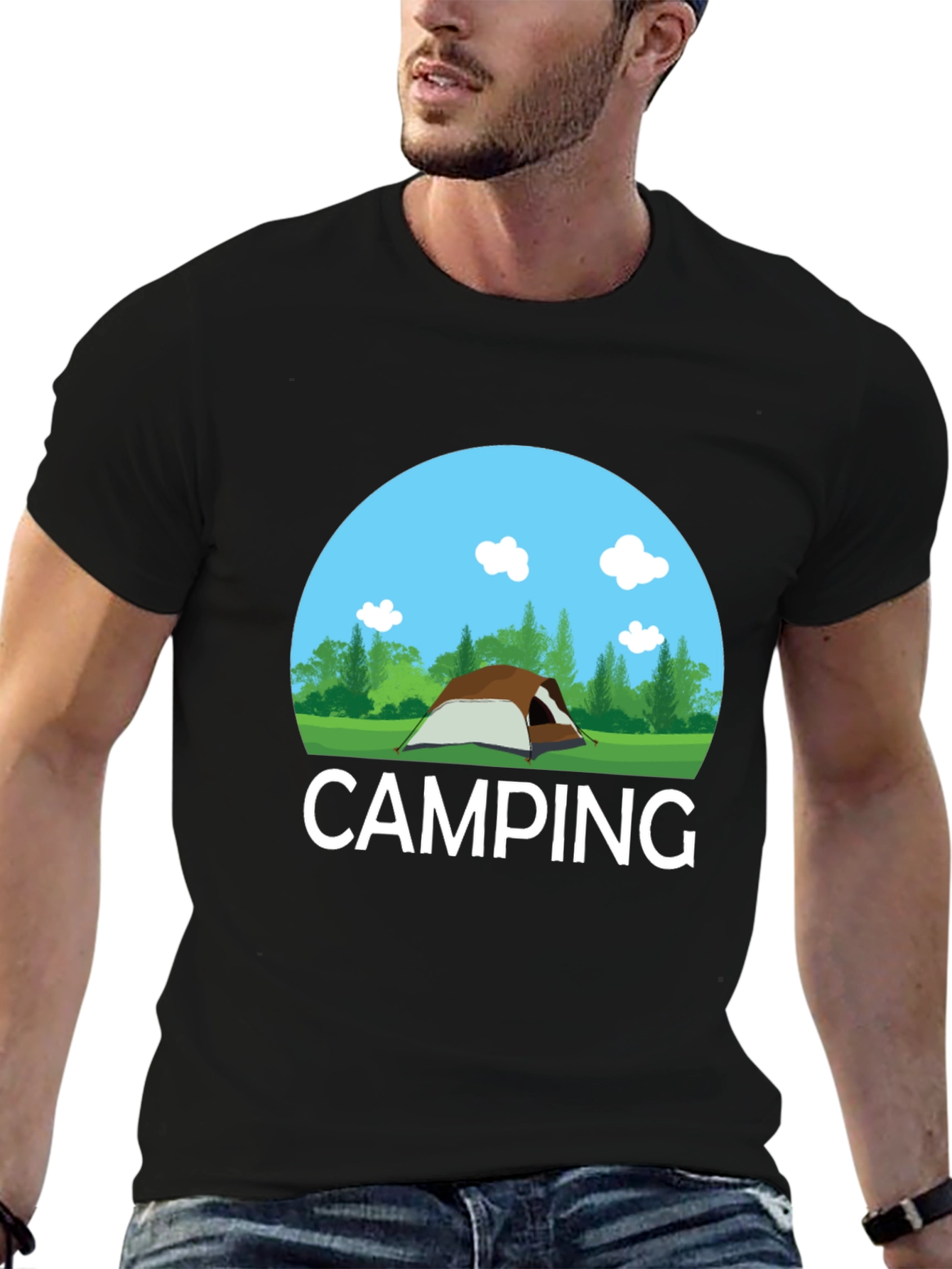 Camping Graphic Tee - Outdoor Adventure Shirt