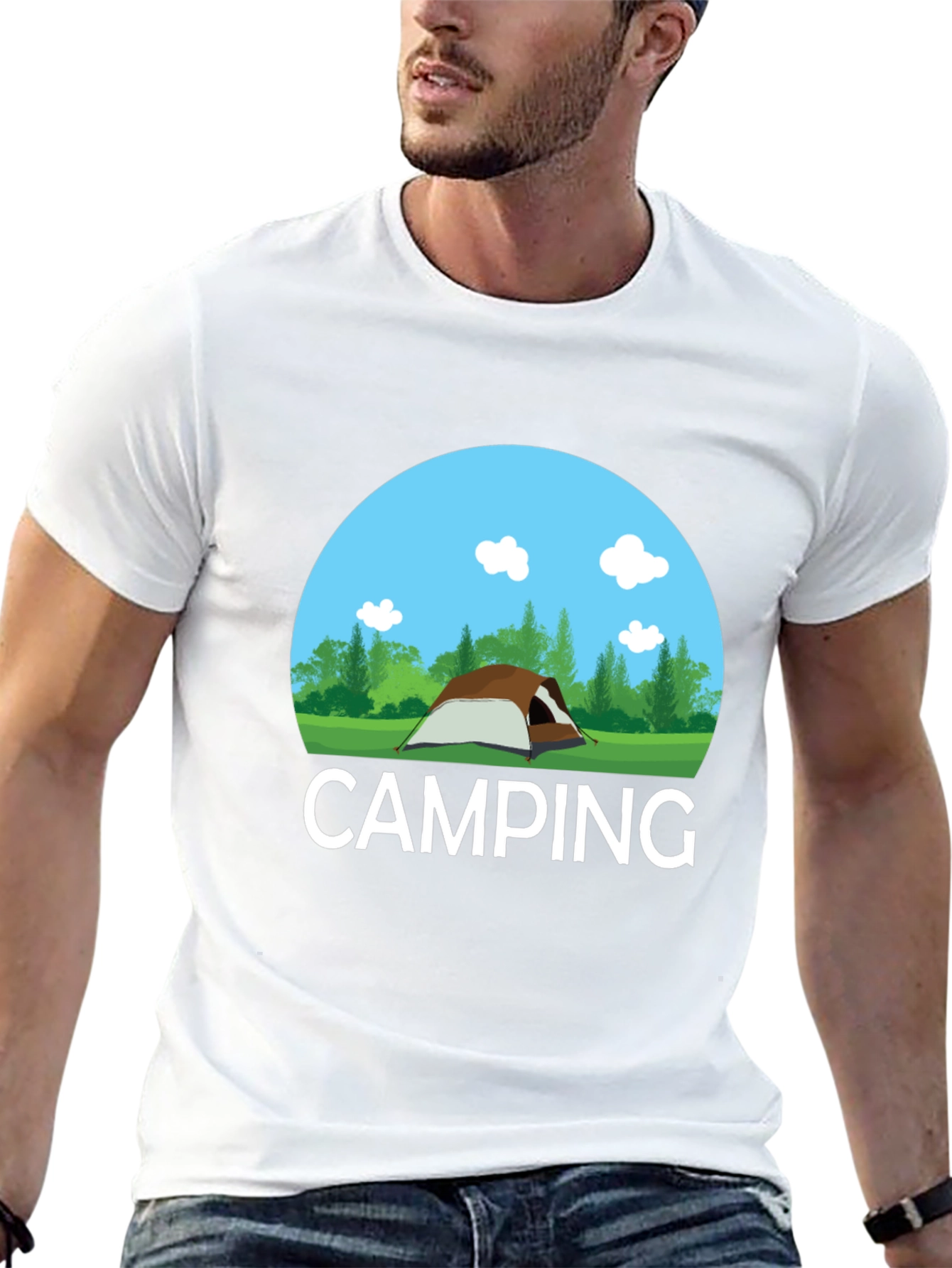 Camping Graphic Tee - Outdoor Adventure Shirt