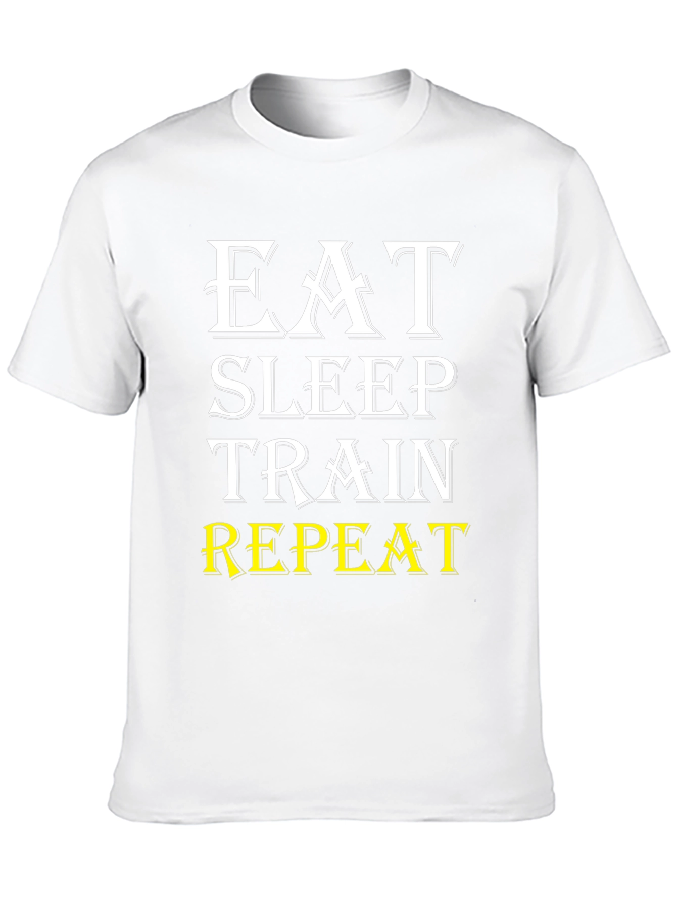 Eat Sleep Train Repeat Fitness T-Shirt