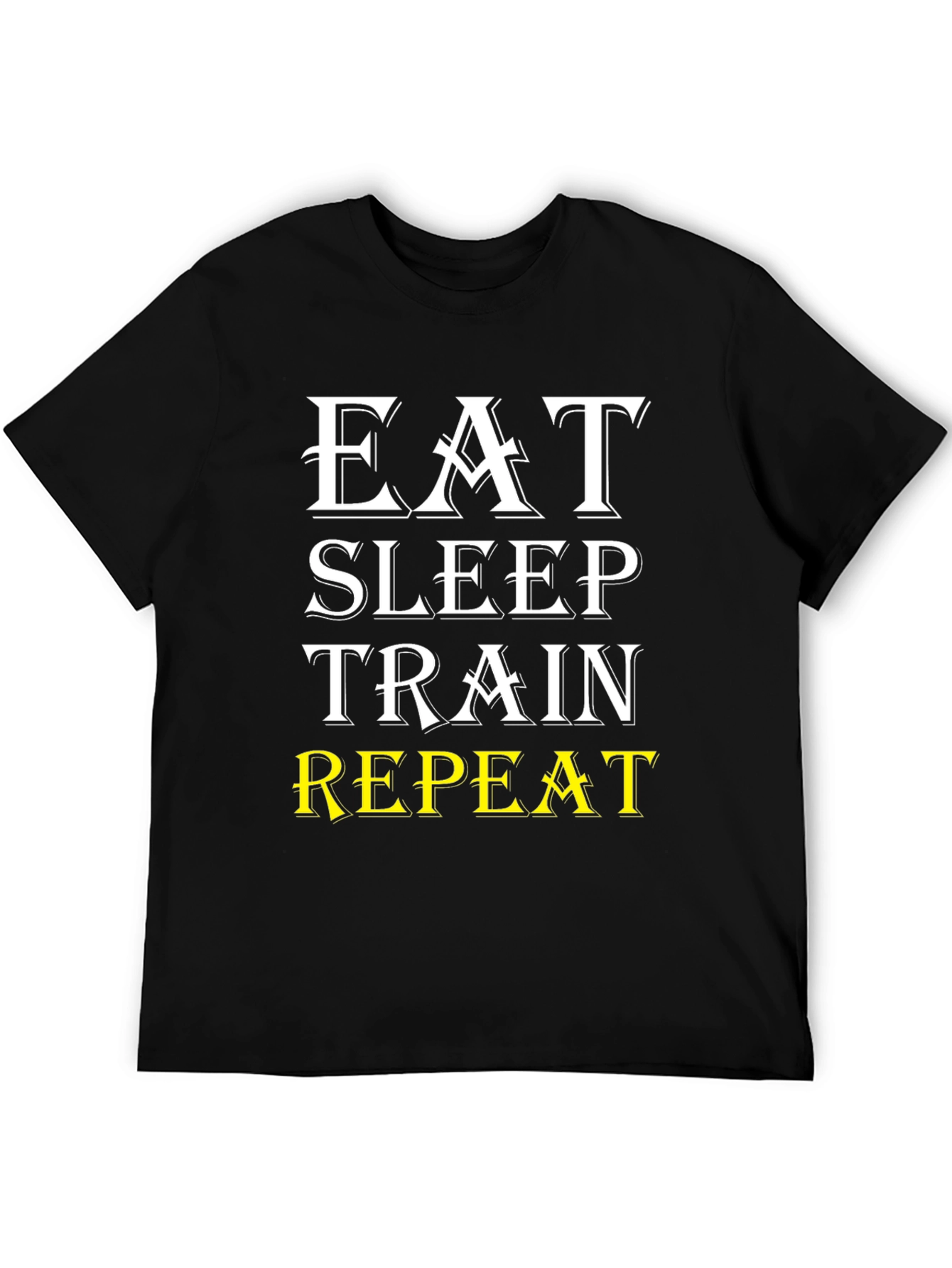 Eat Sleep Train Repeat Fitness T-Shirt