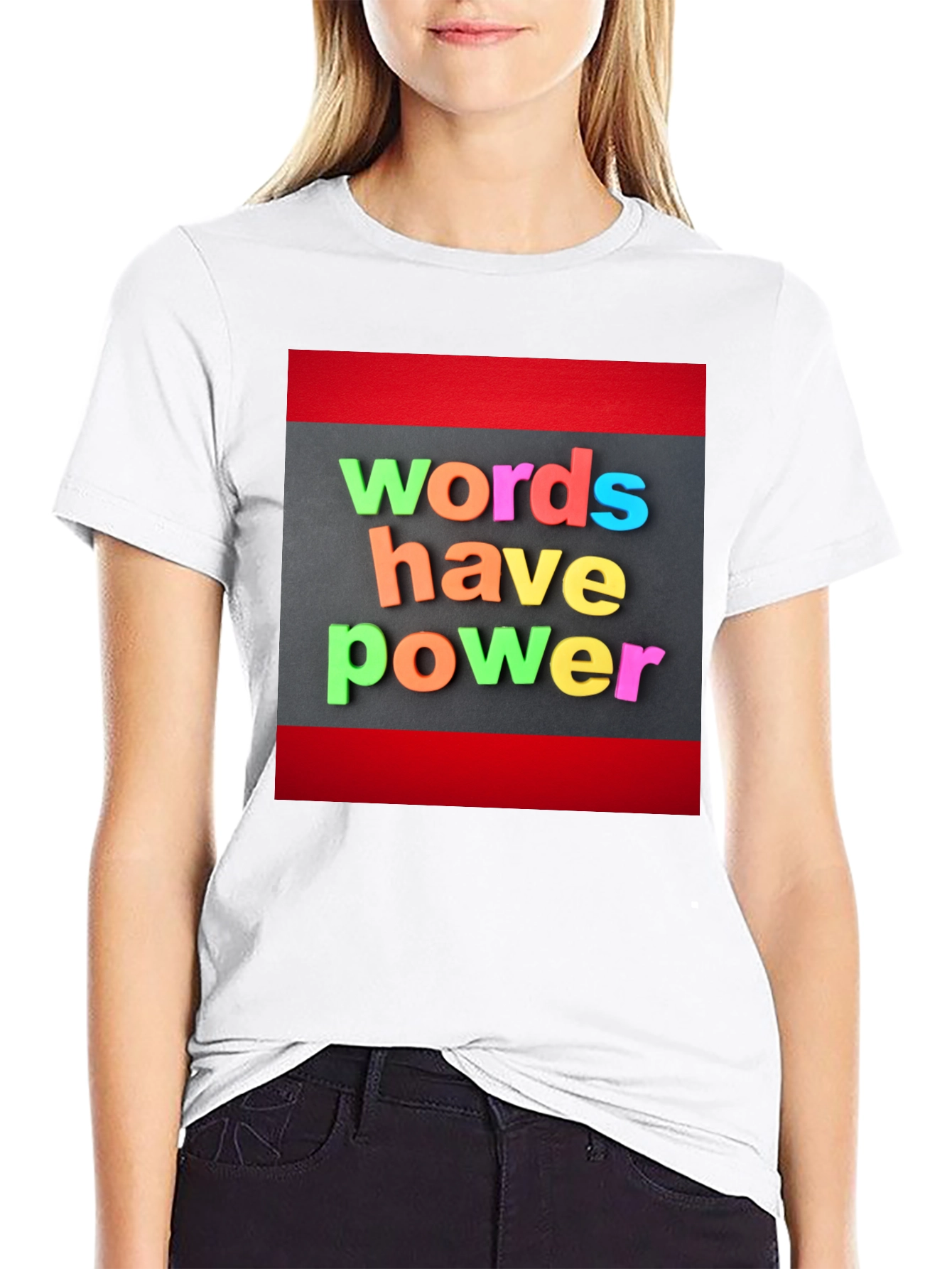 Words Have Power T-Shirt - Motivational Black Tee