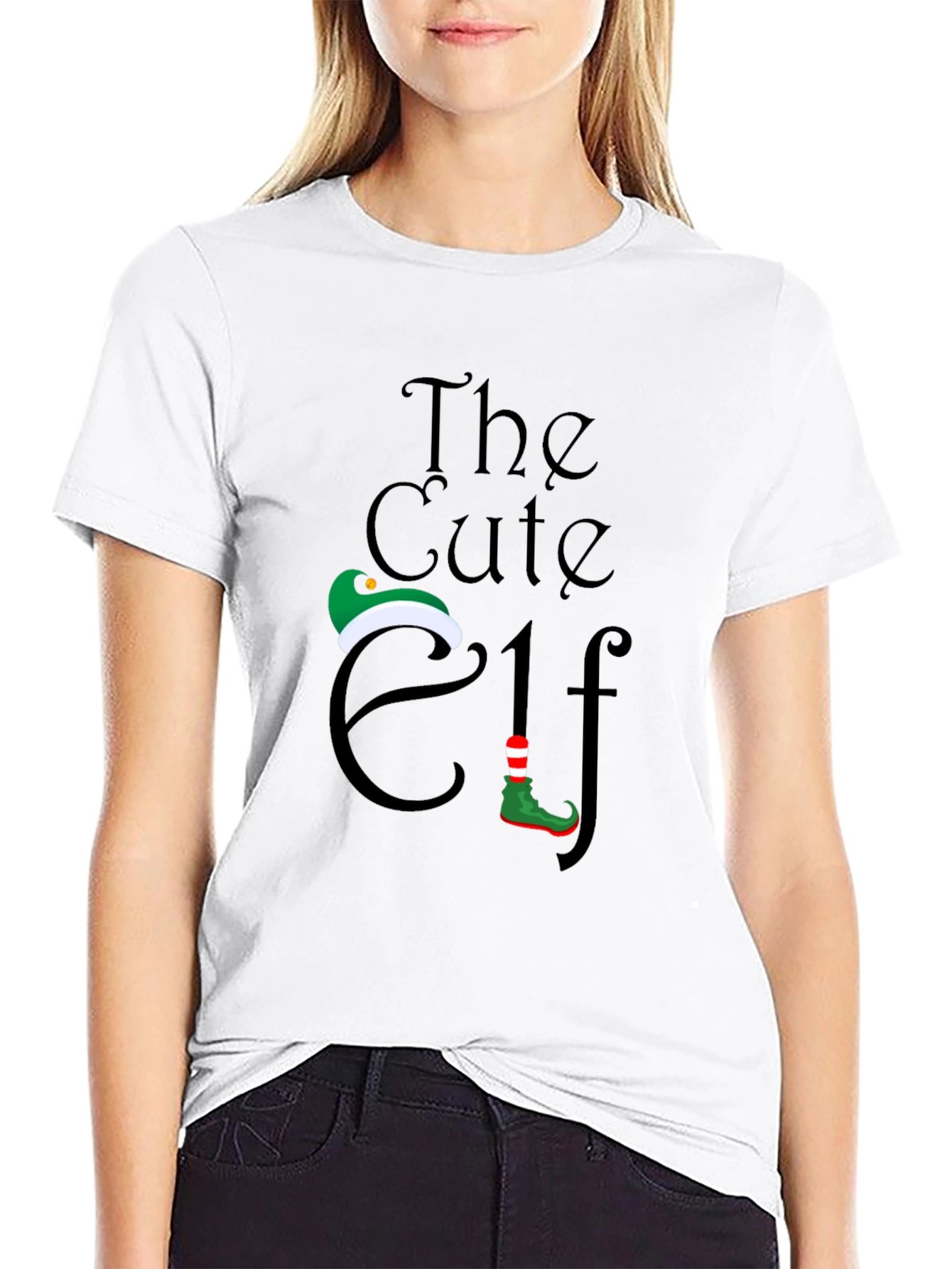 Cute Elf T-Shirt - Holiday Festive Apparel