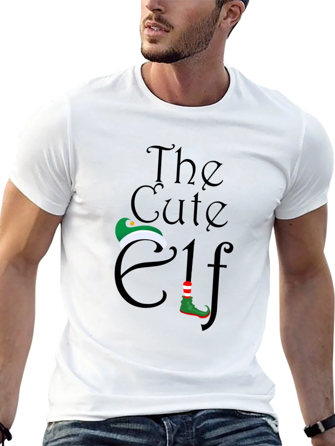 Cute Elf T-Shirt - Holiday Festive Apparel