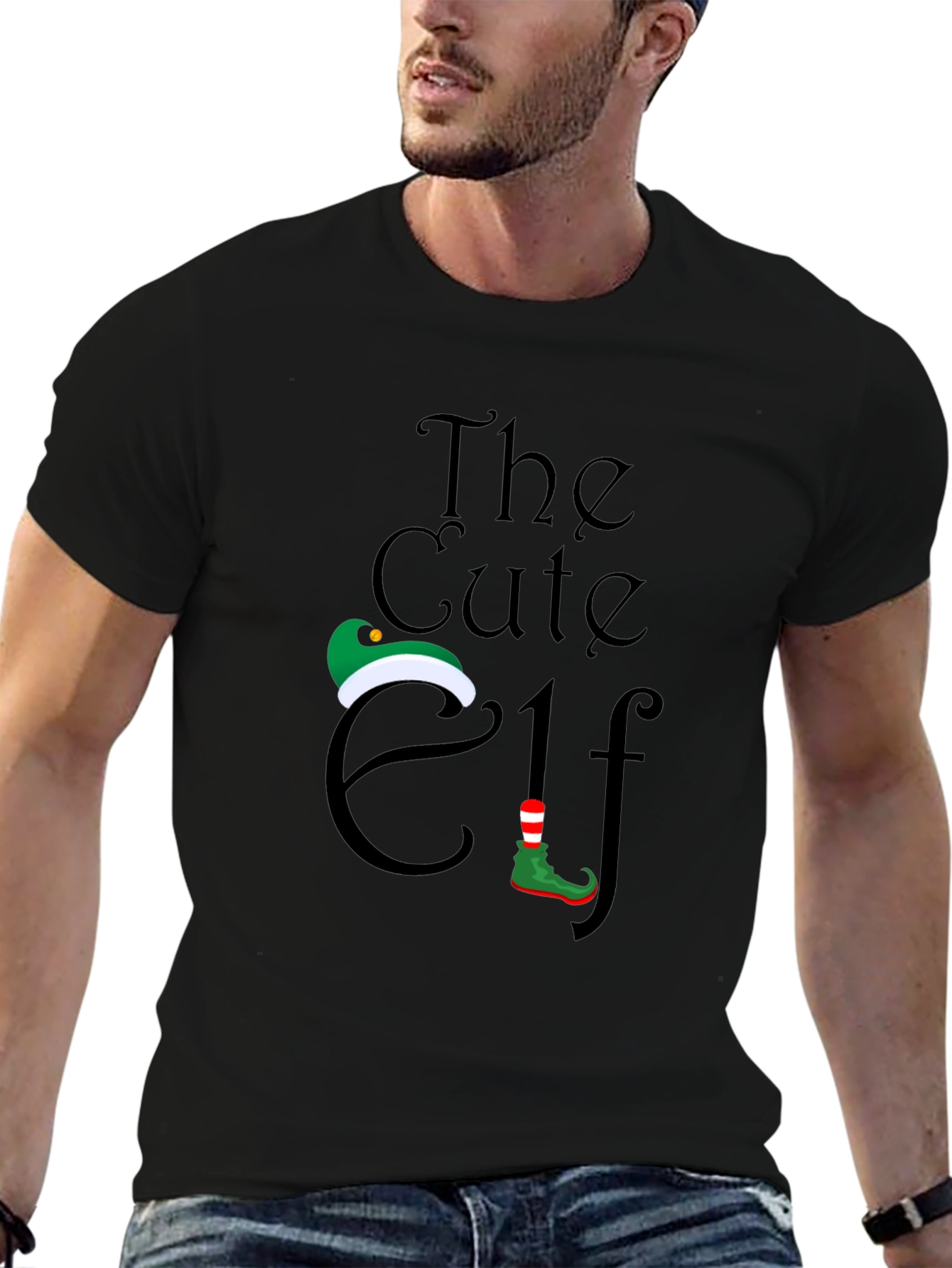 Cute Elf T-Shirt - Holiday Festive Apparel