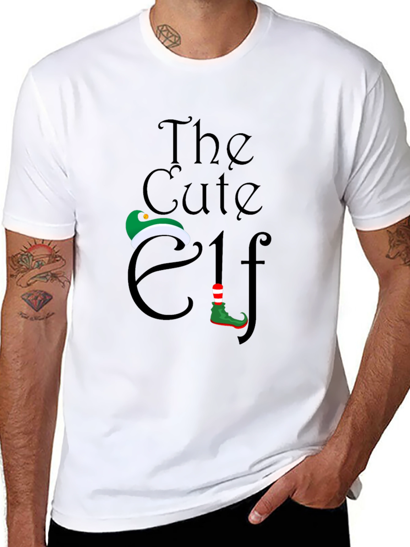 Cute Elf T-Shirt - Holiday Festive Apparel