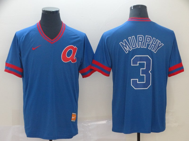 Men's Atlanta Braves Dale Murphy #3 Blue Replica Player Jerseys