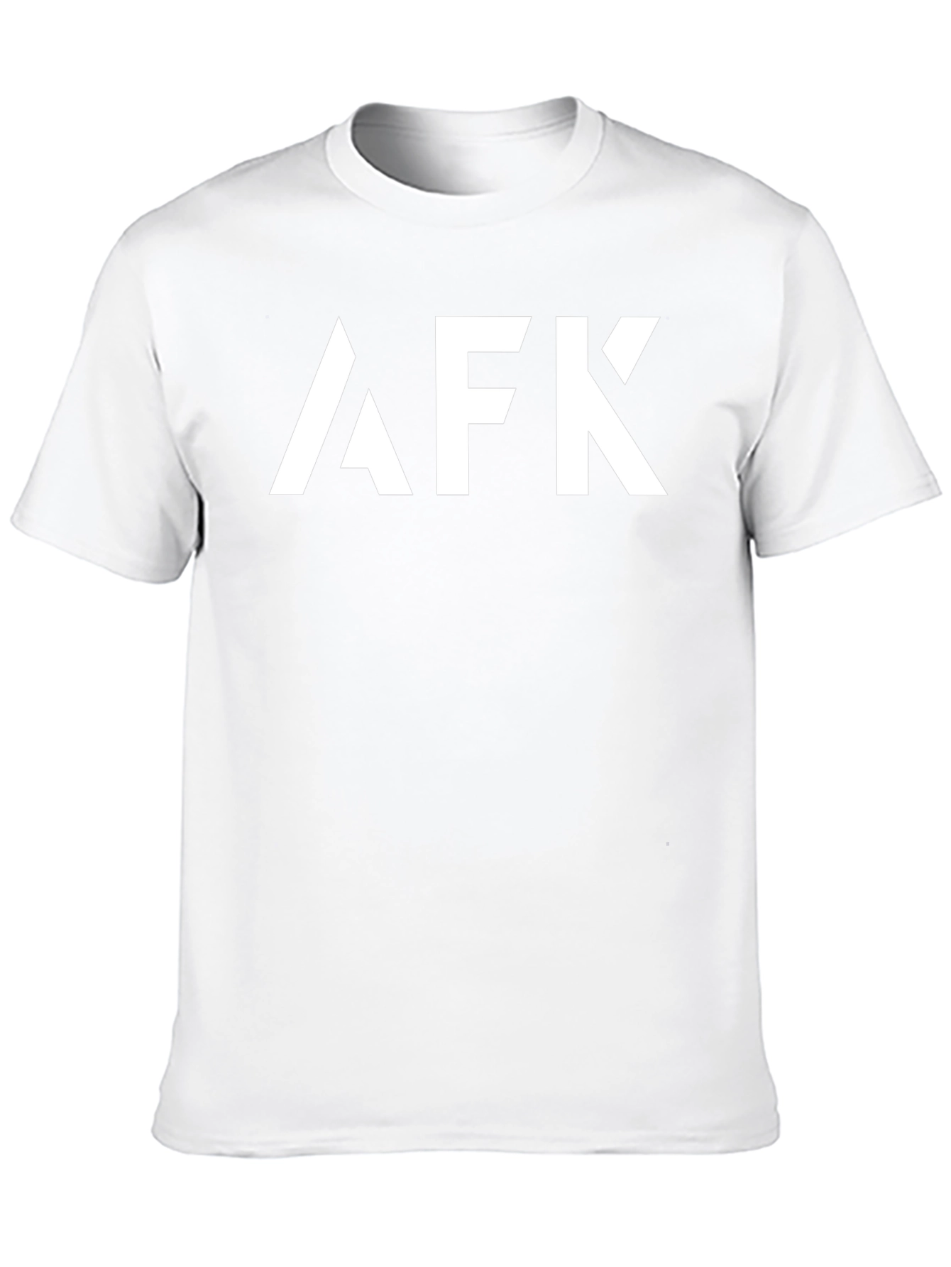 AFK Graphic Tee - Trendy Black Cotton T-Shirt