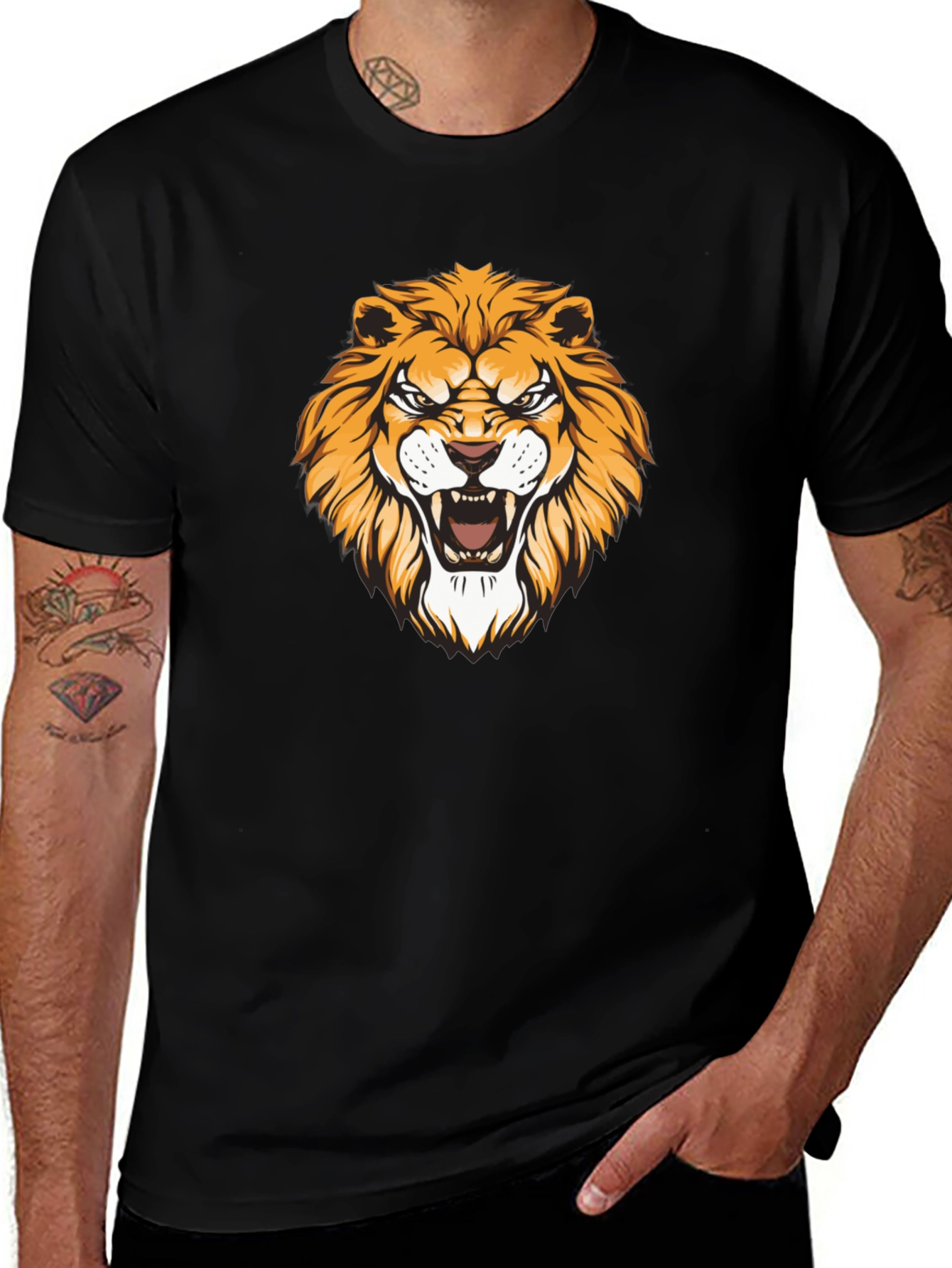Roaring Lion Graphic Tee - Black