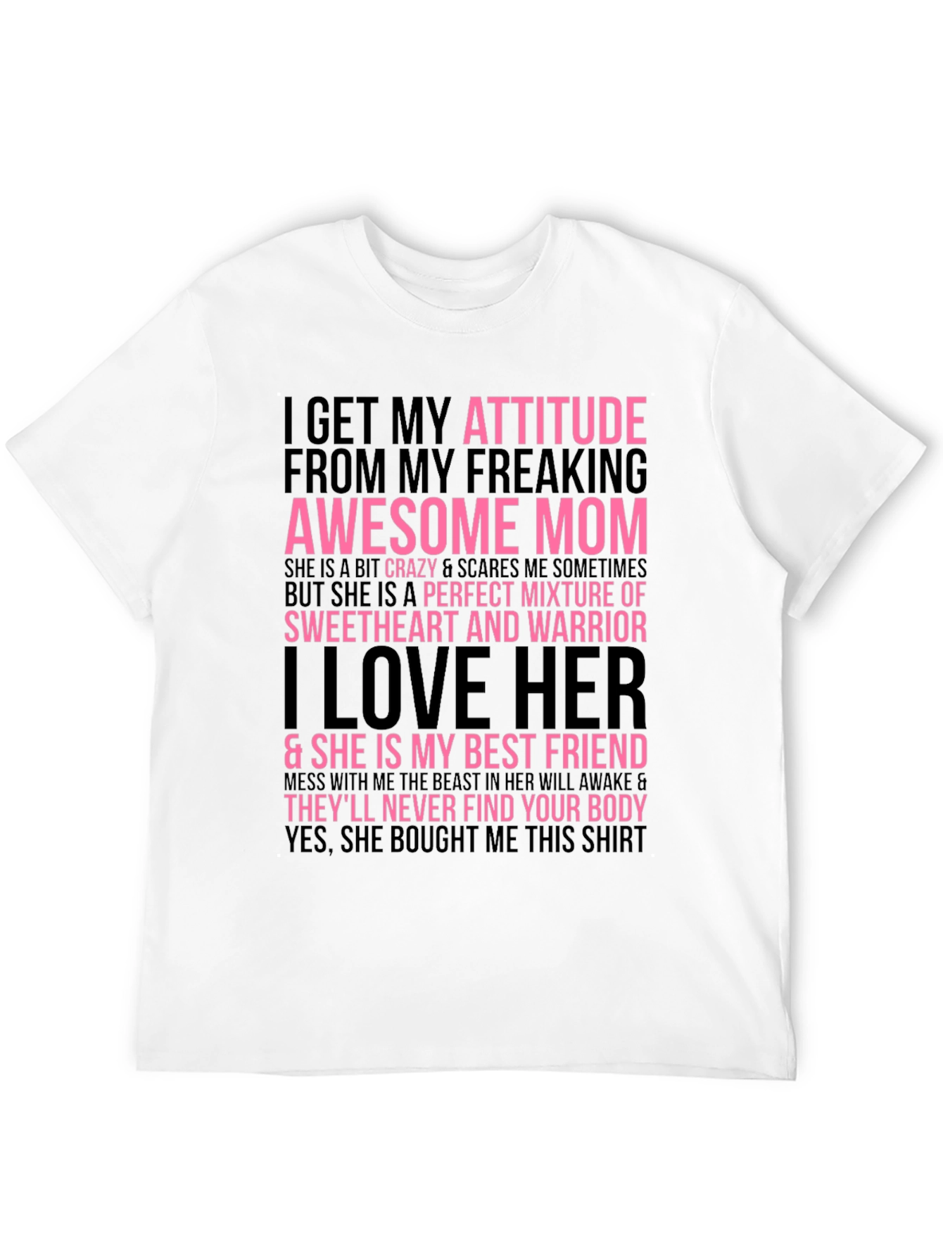 Awesome Mom Graphic Tee - Funny Slogan T-Shirt