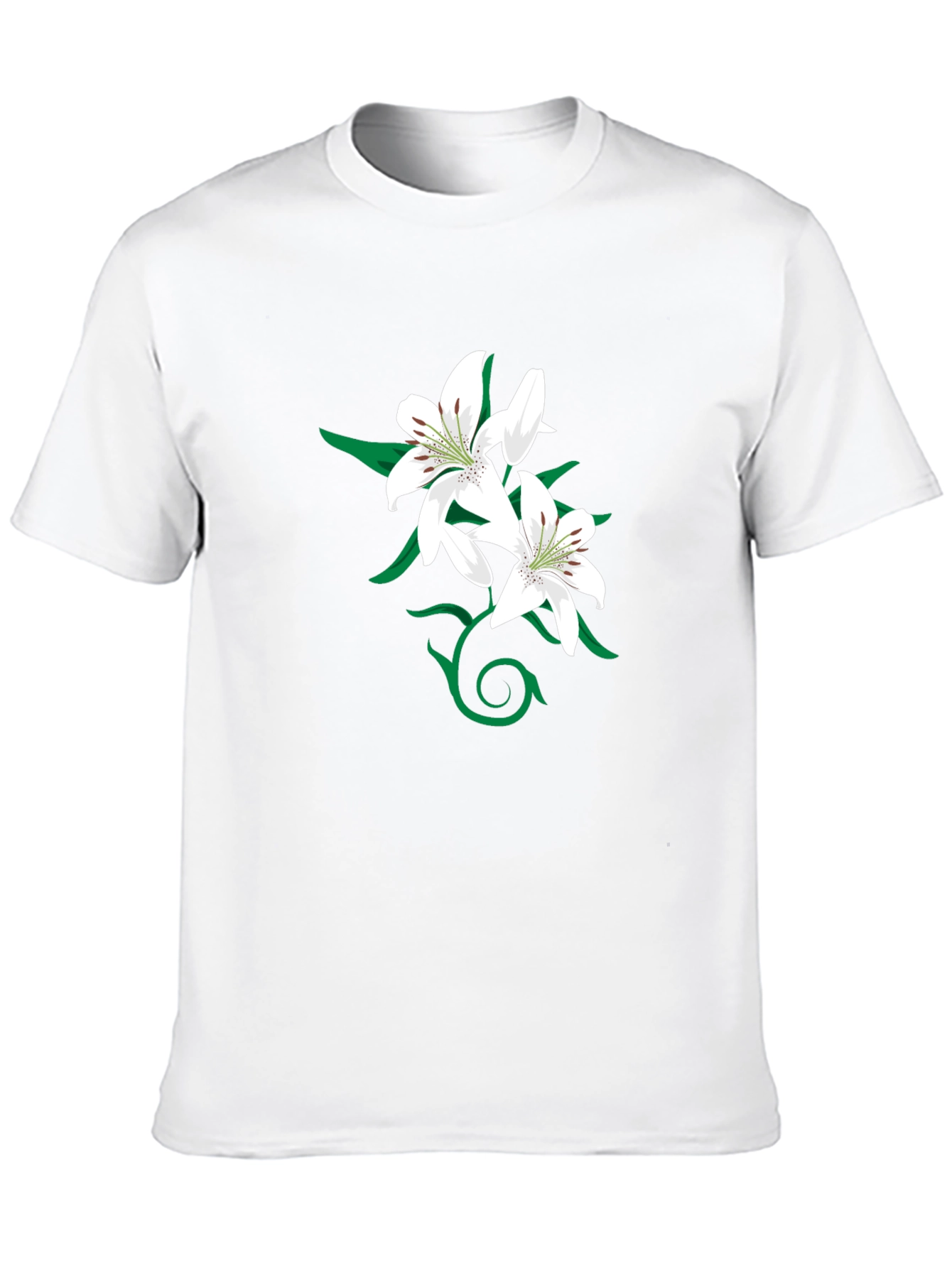 Lily Graphic Black T-Shirt for Men