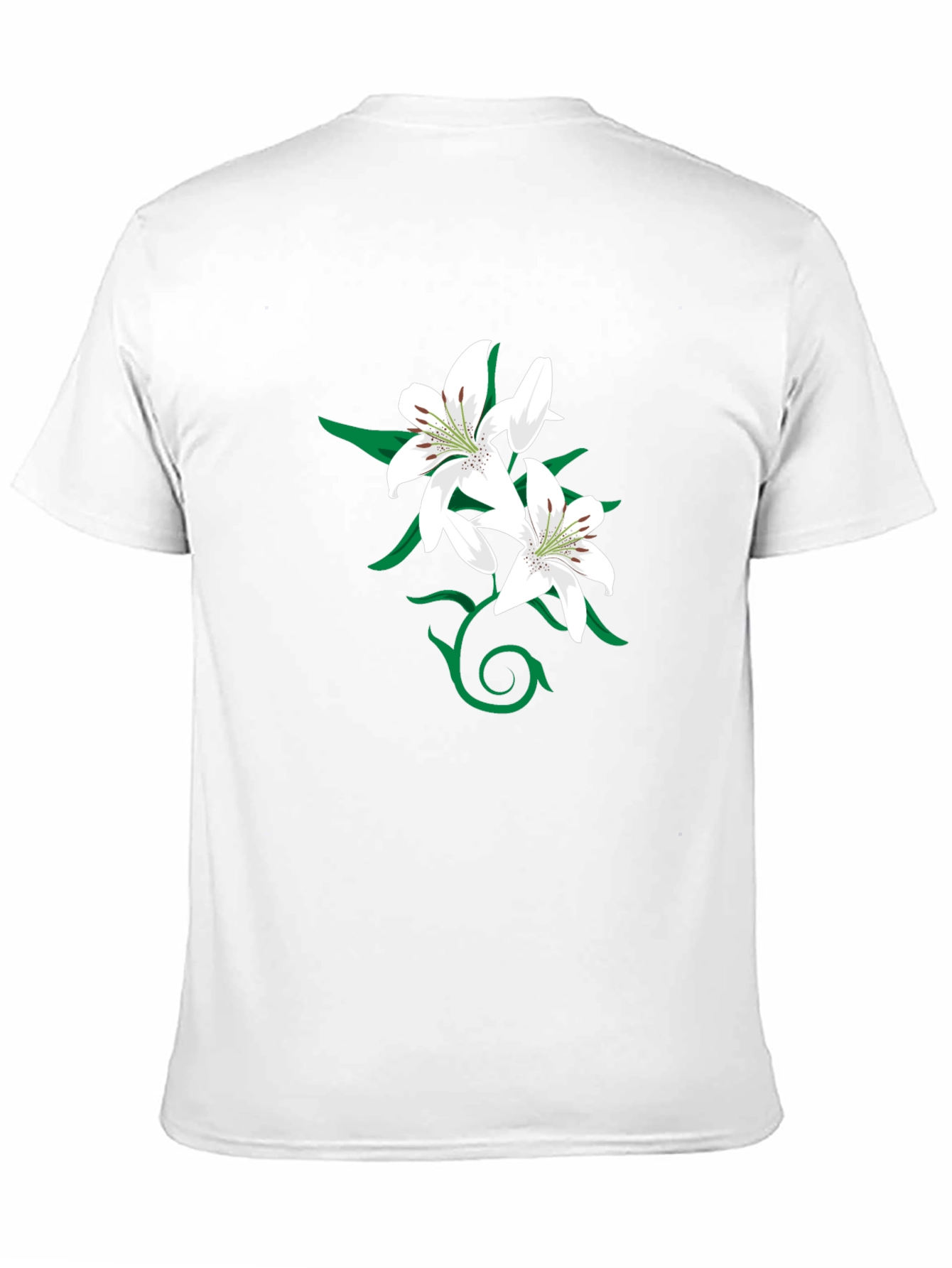 Lily Graphic Black T-Shirt for Men