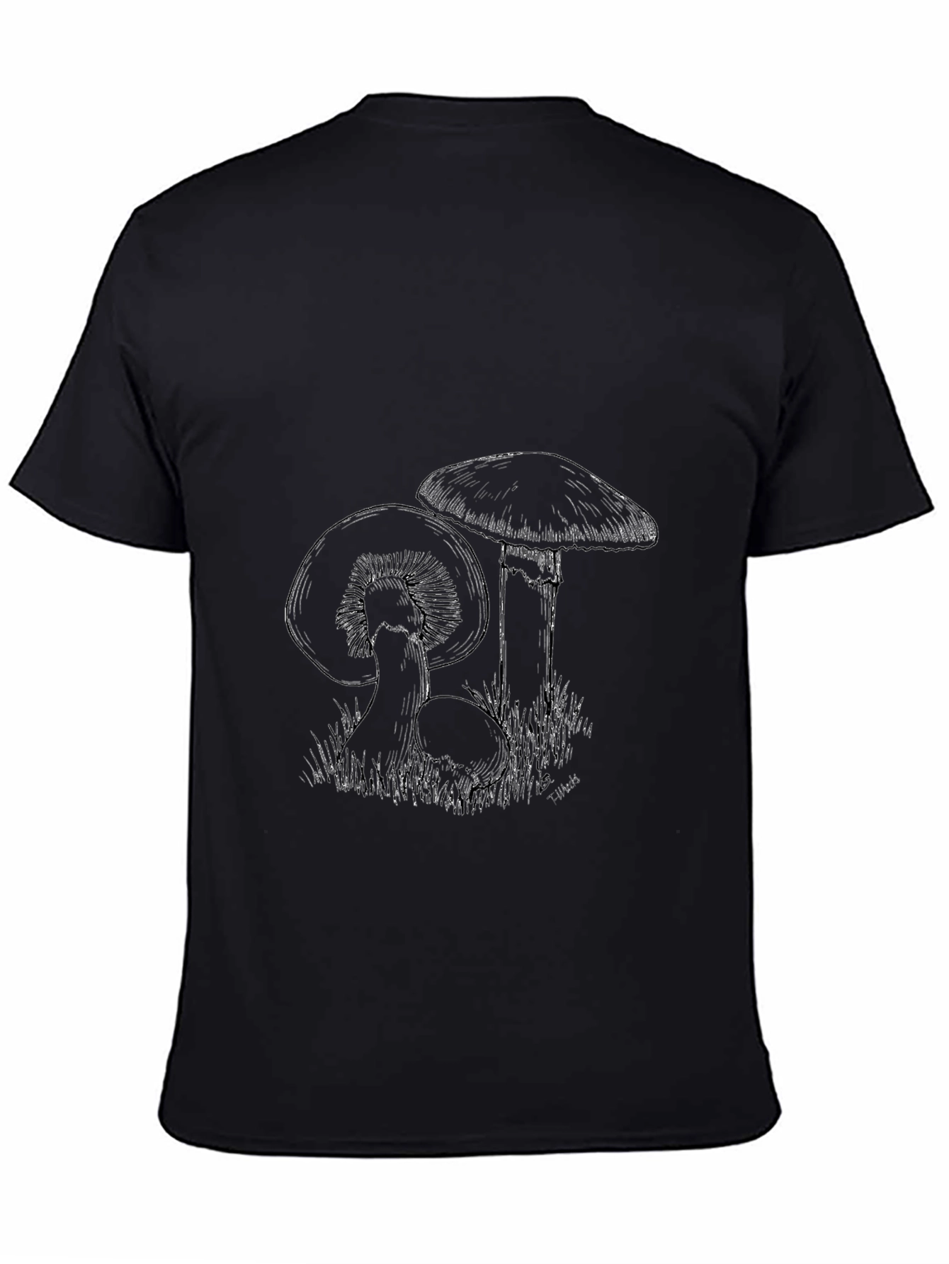 Mushroom Sketch Tee - Organic Cotton Graphic T-Shirt
