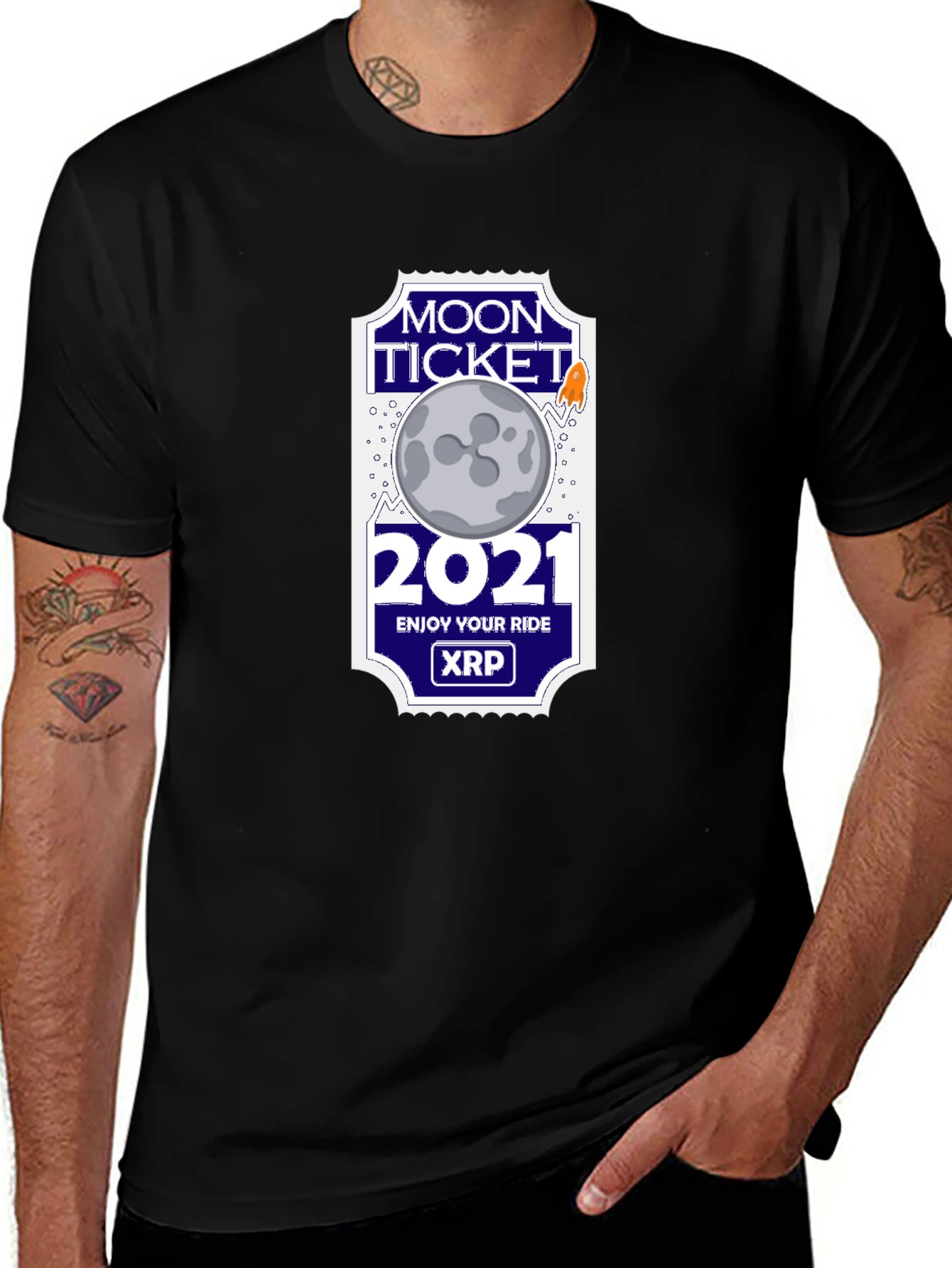 Moon Ticket 2021 XRP T-Shirt