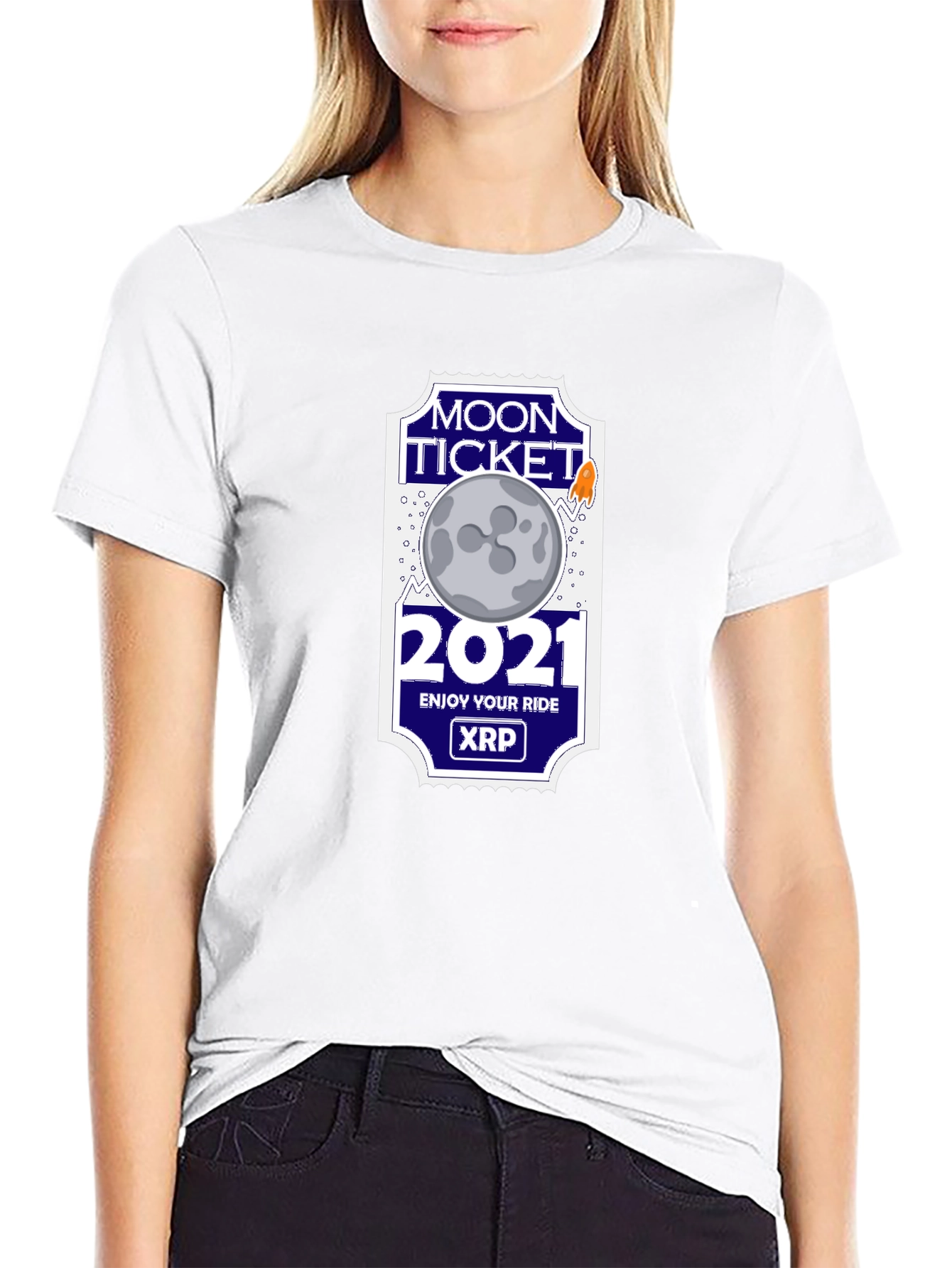 Moon Ticket 2021 XRP T-Shirt