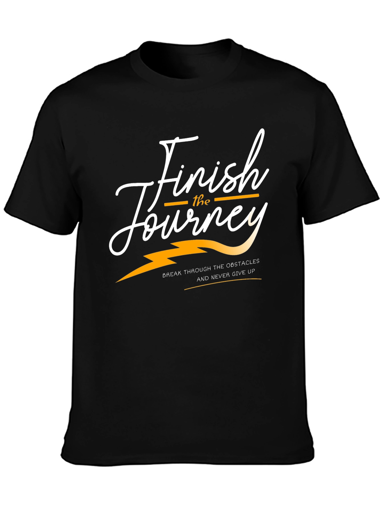Finish the Journey Graphic Tee - Black