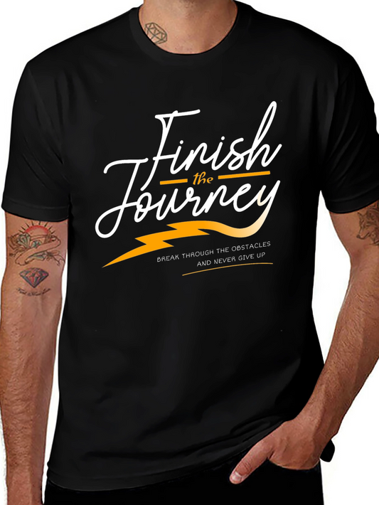 Finish the Journey Graphic Tee - Black