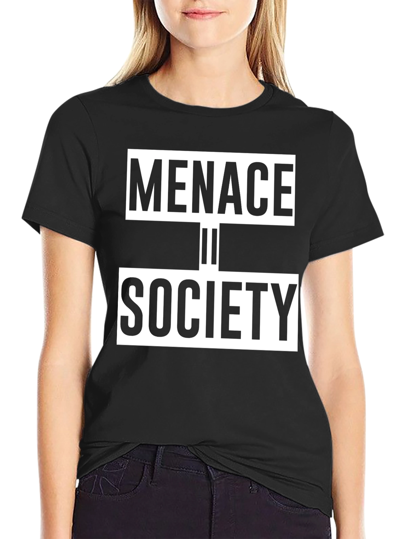 Menace to Society Graphic Tee - Black