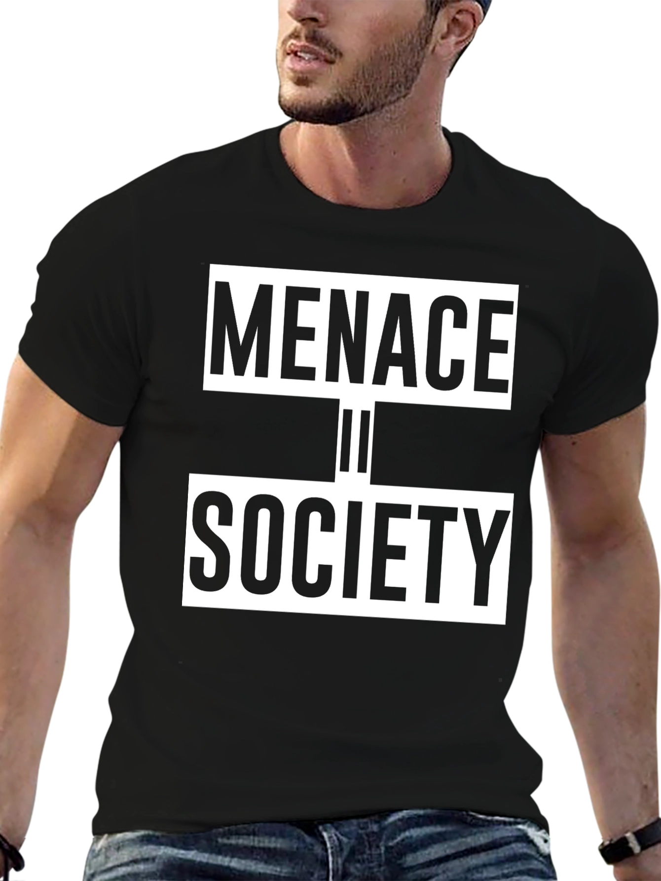Menace to Society Graphic Tee - Black
