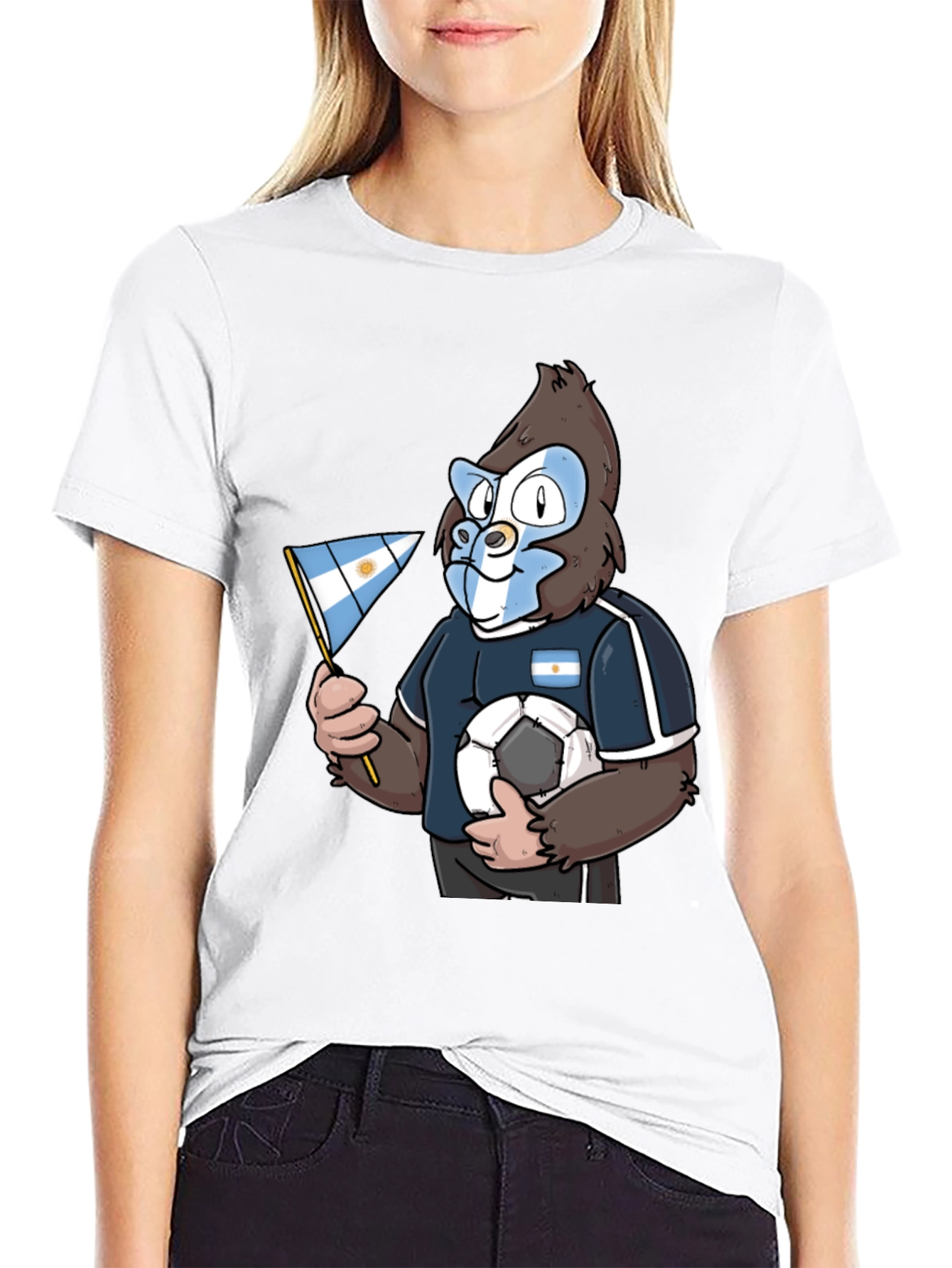 Argentina Gorilla Soccer T-Shirt