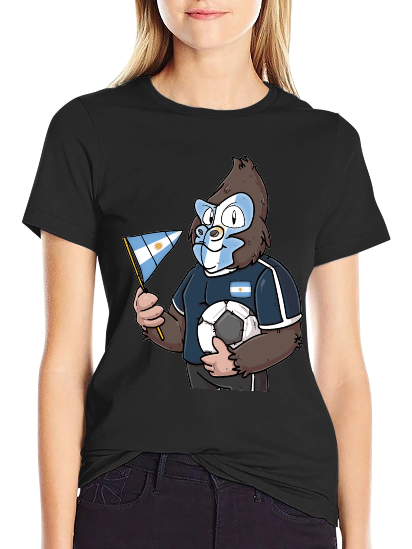 Argentina Gorilla Soccer T-Shirt